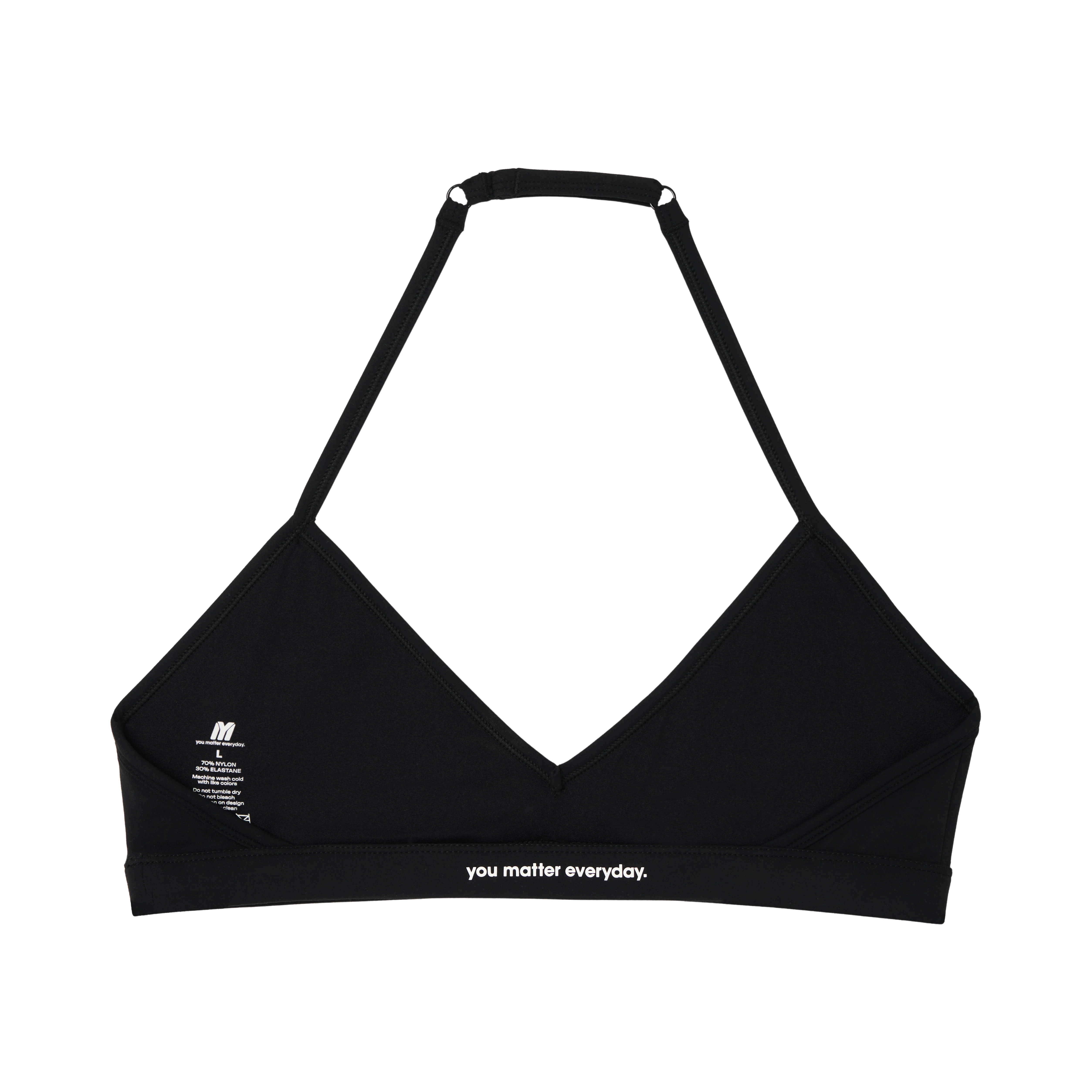 Everyday Halter Sports Bra - Black - Image 3