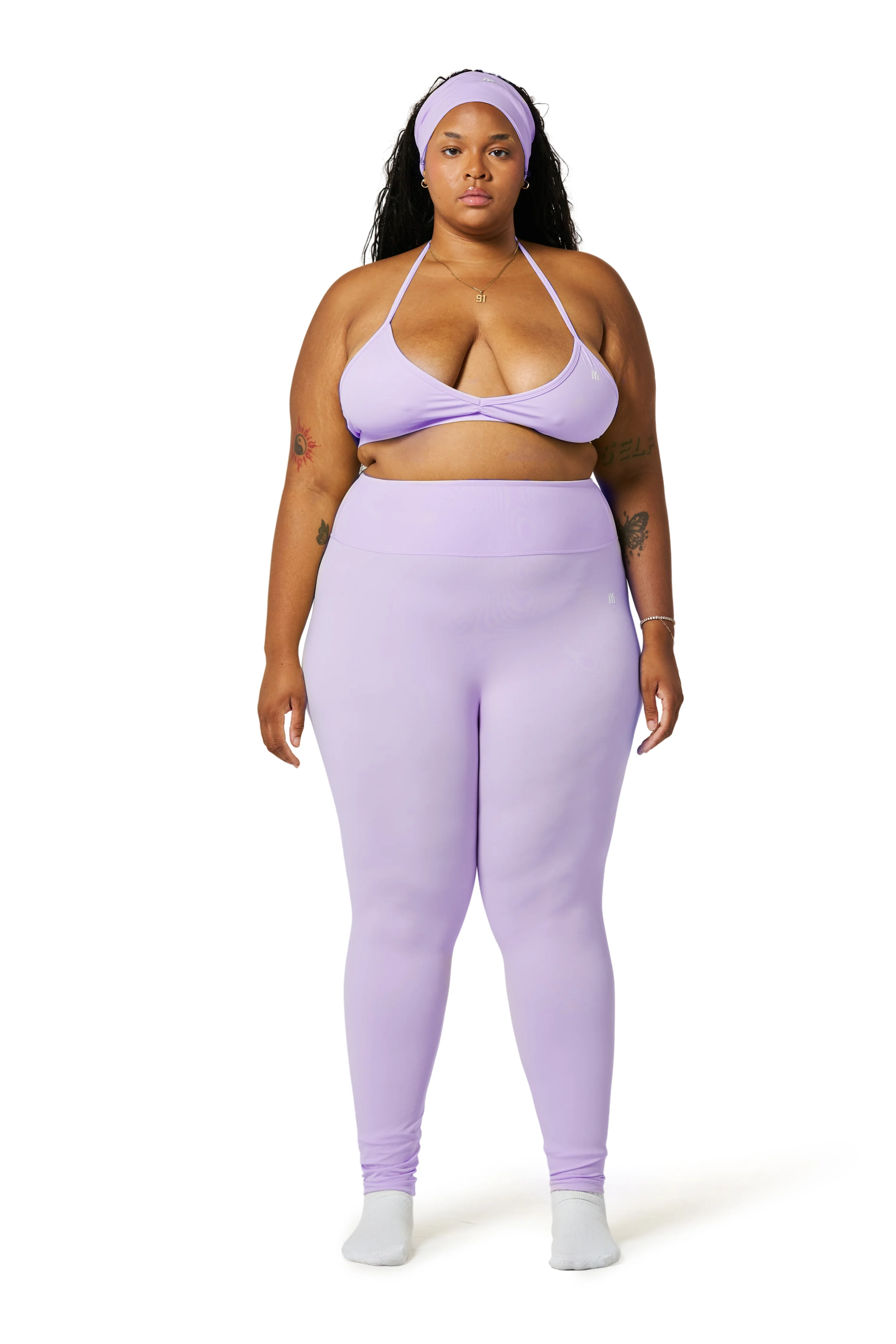 Everyday Halter Sports Bra - Lavender