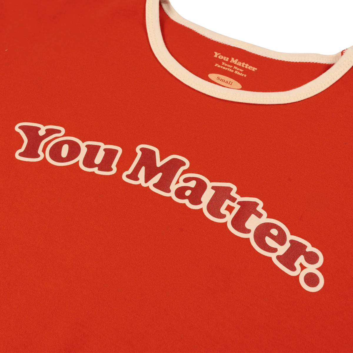 You Matter Crop Top - Red - Image 2