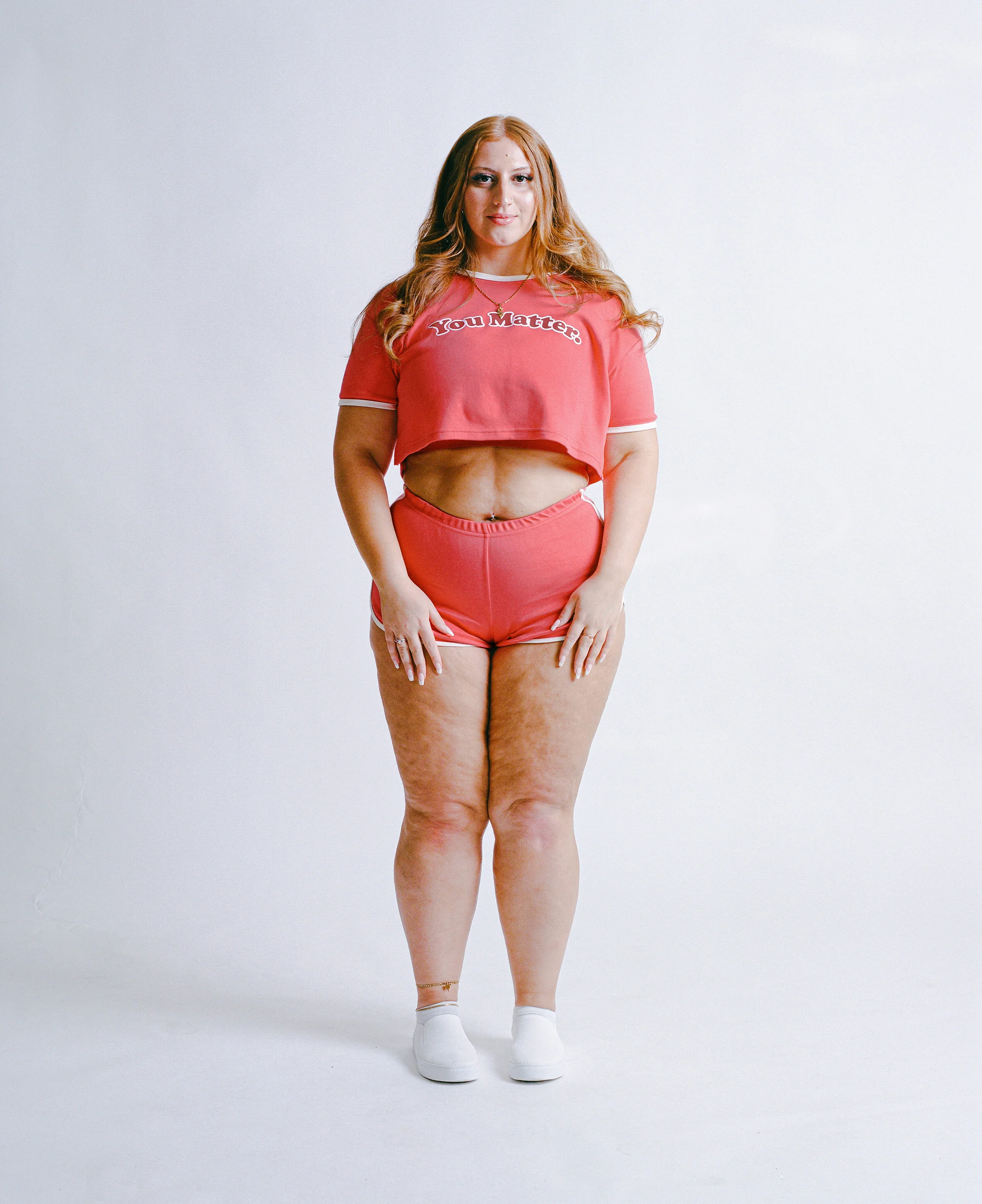 You Matter Blossom Red Crop Top - Image 4