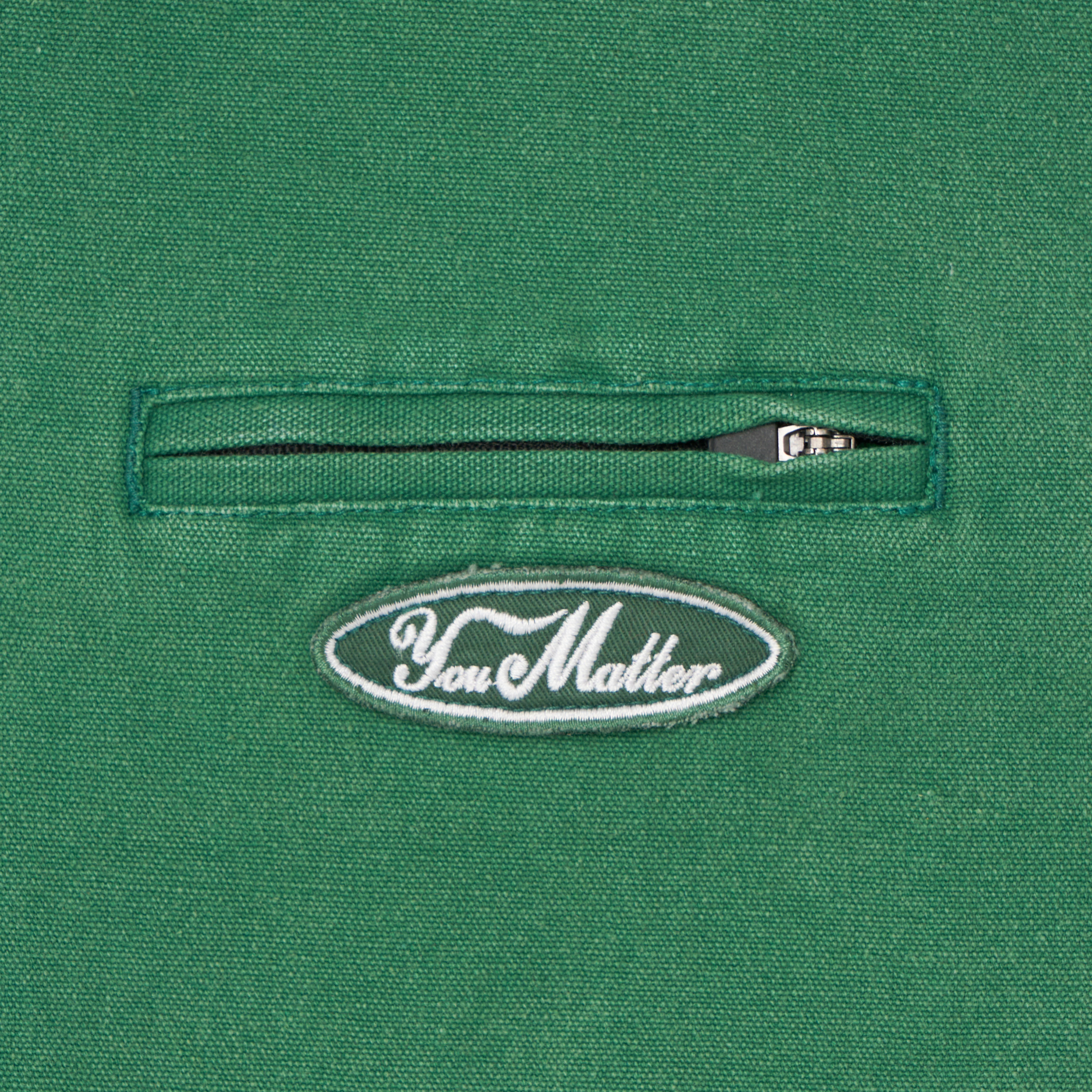 You Matter Blue Collar Jacket - Forest Green - Image 6