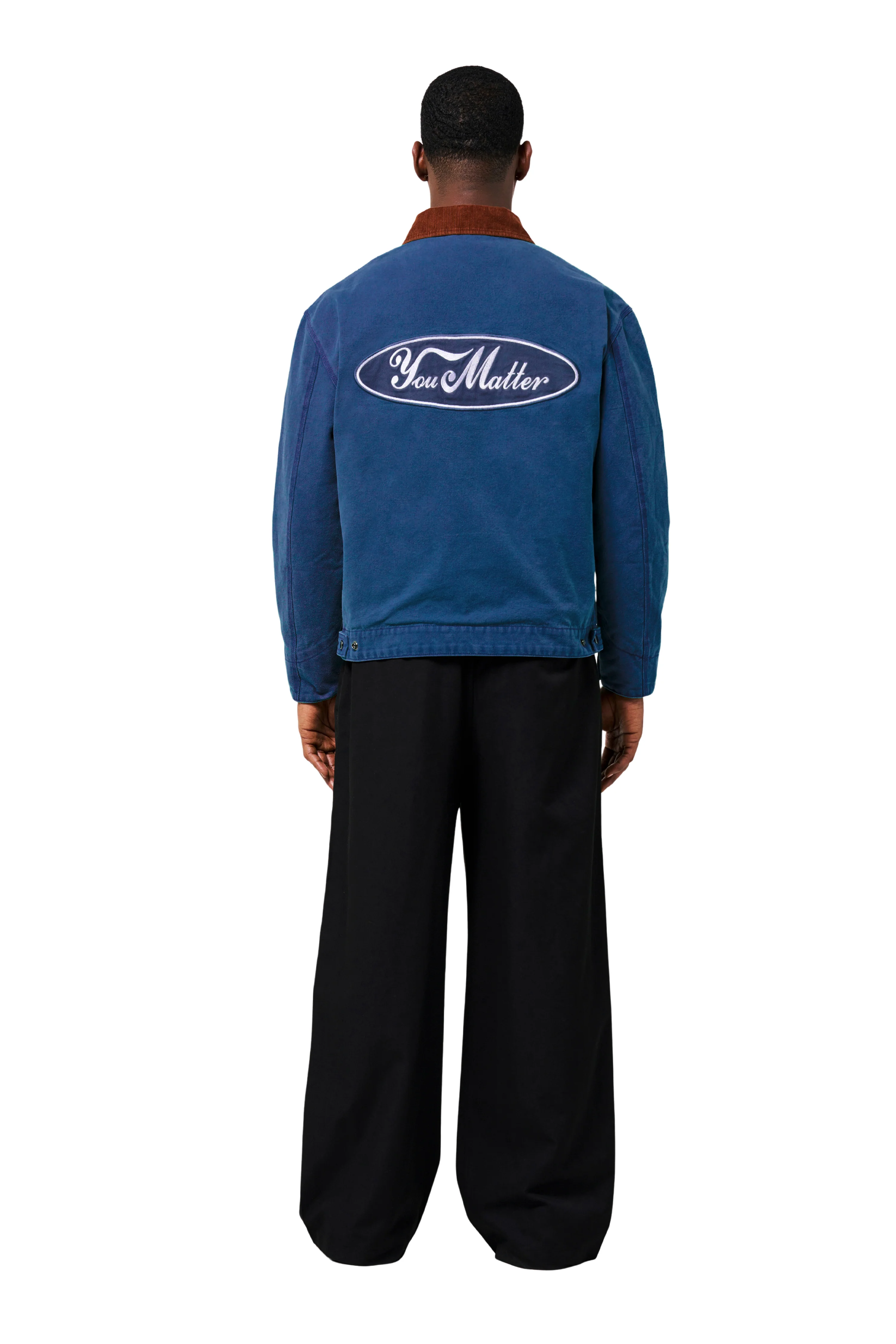 You Matter Blue Collar Jacket - Navy - Image 5