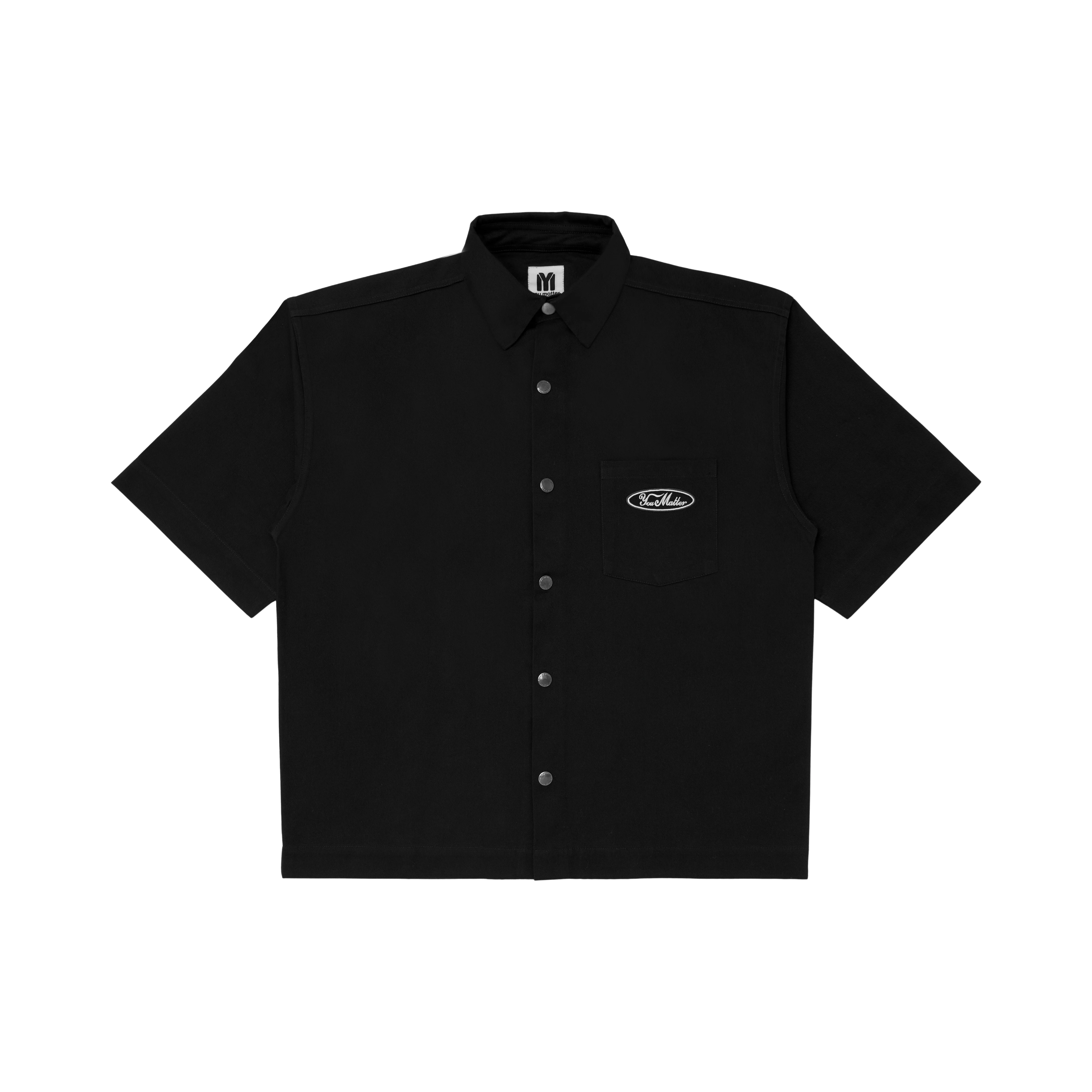 You Matter Blue Collar Shirt - Black - Image 3