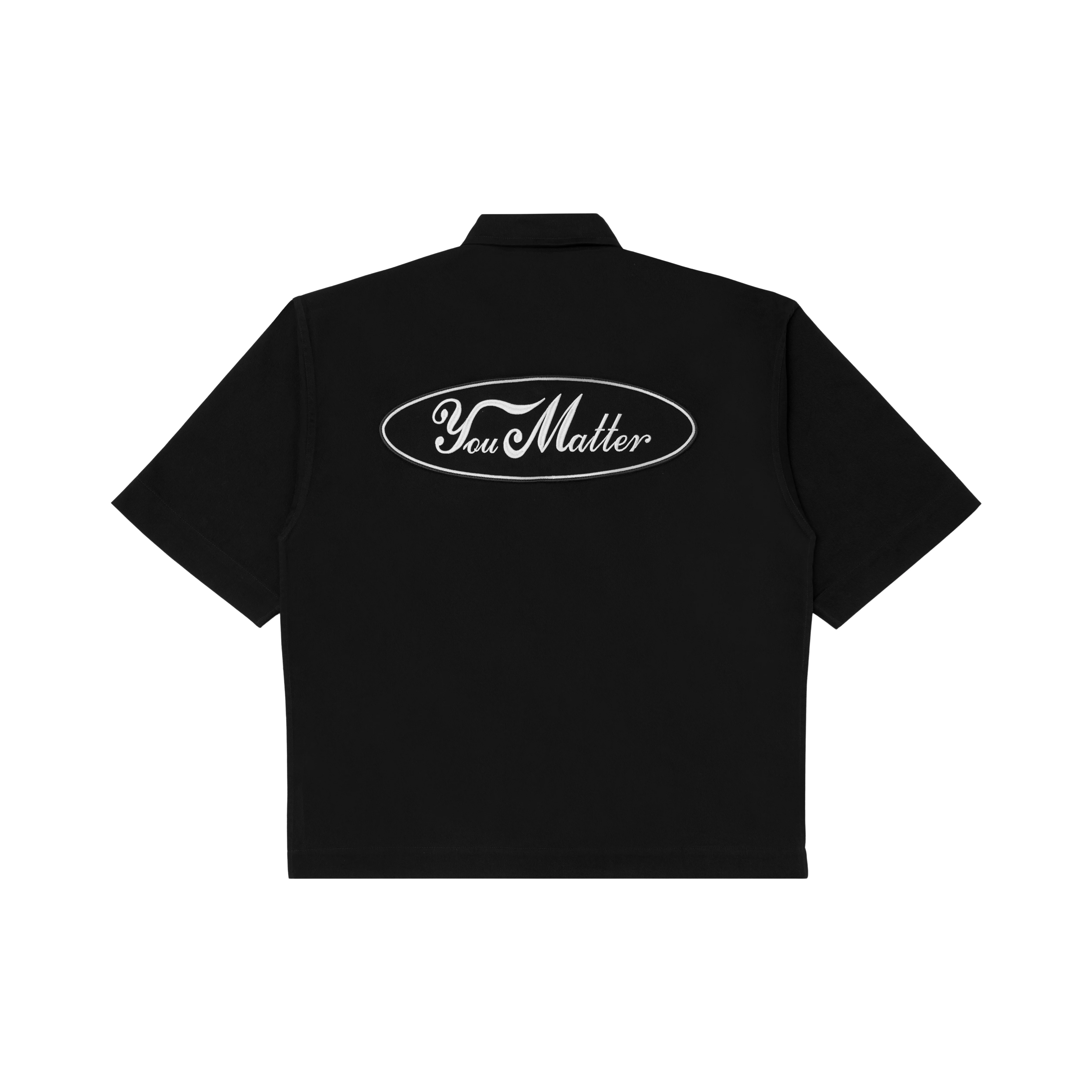 You Matter Blue Collar Shirt - Black - Image 4