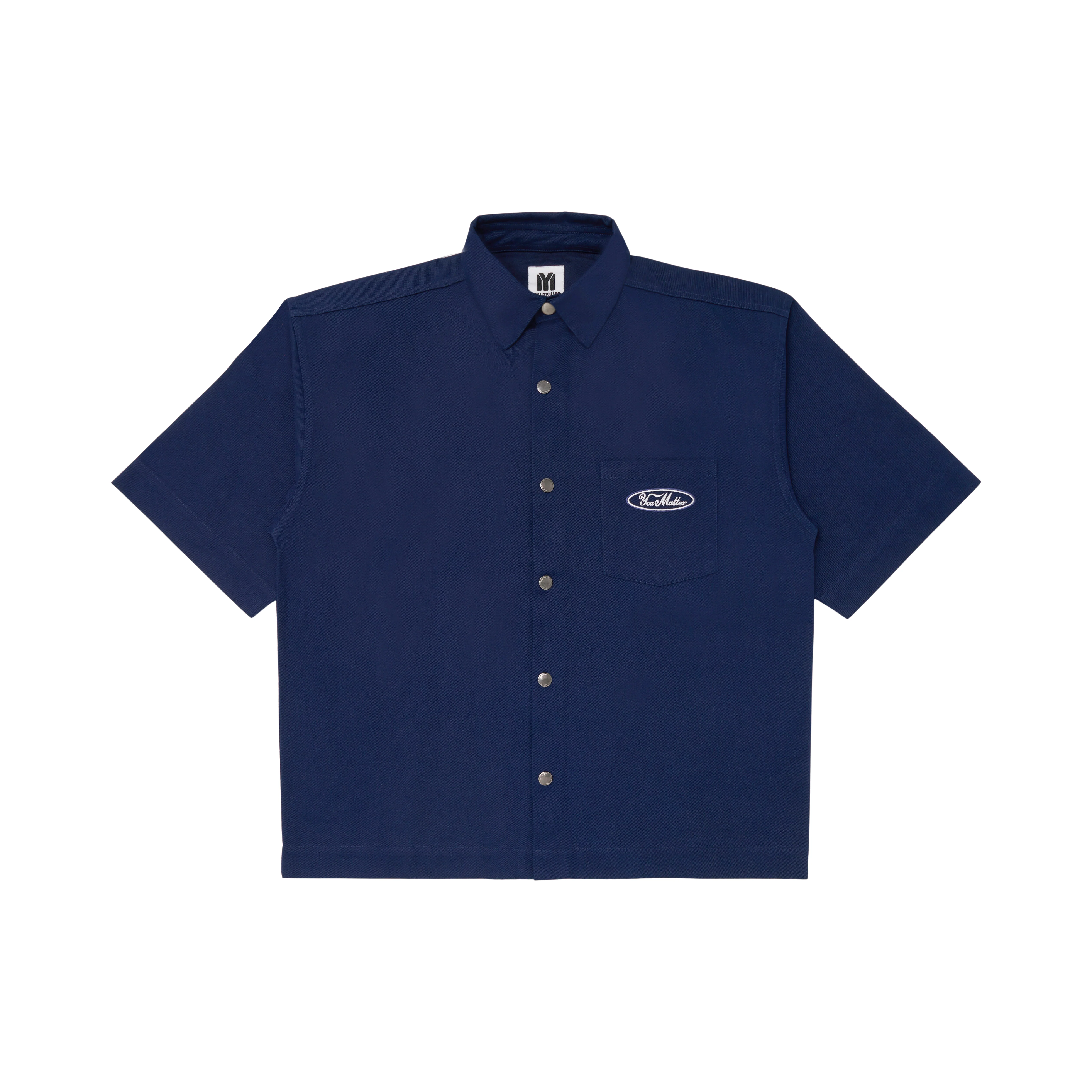 You Matter Blue Collar Shirt - Navy - Image 3