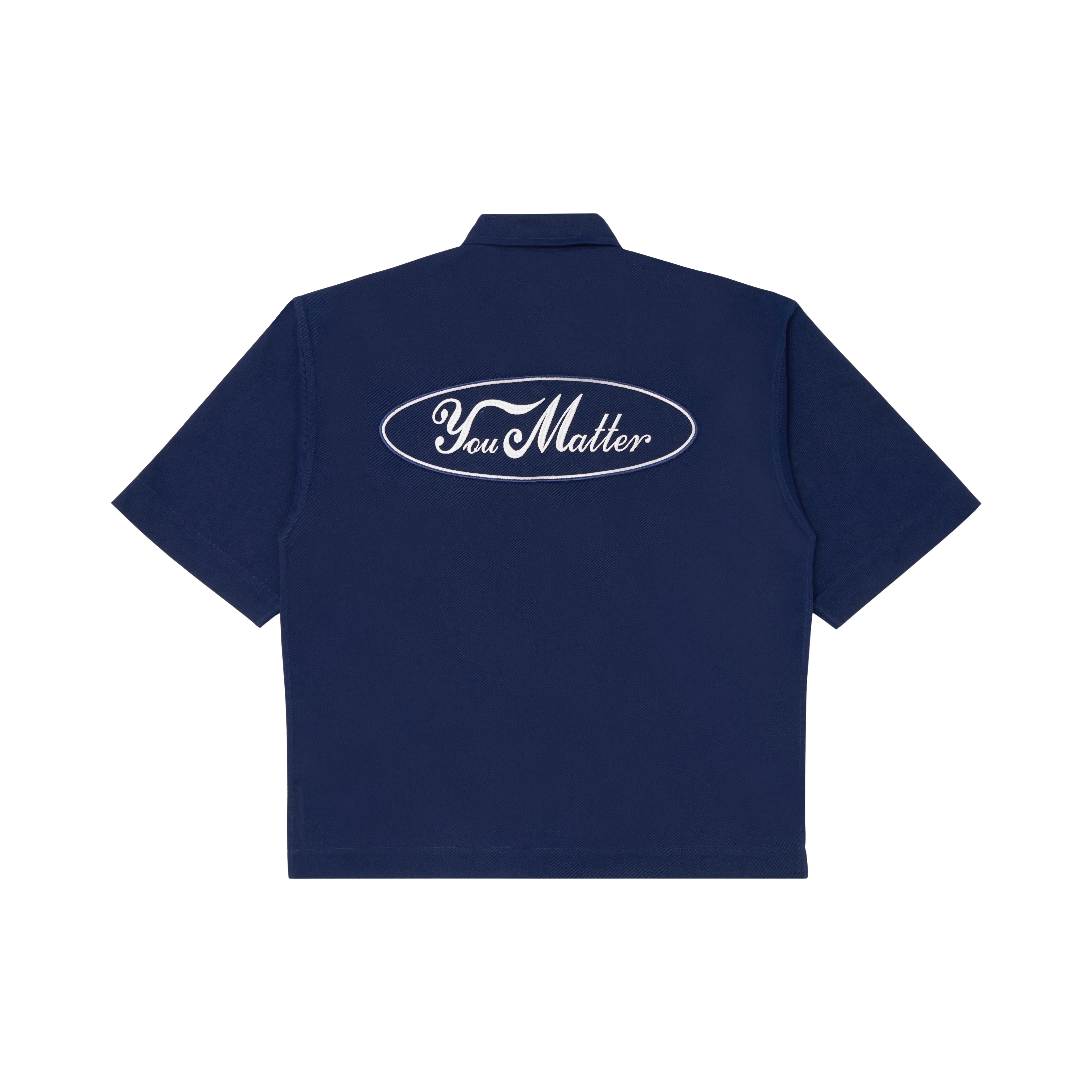 You Matter Blue Collar Shirt - Navy - Image 4