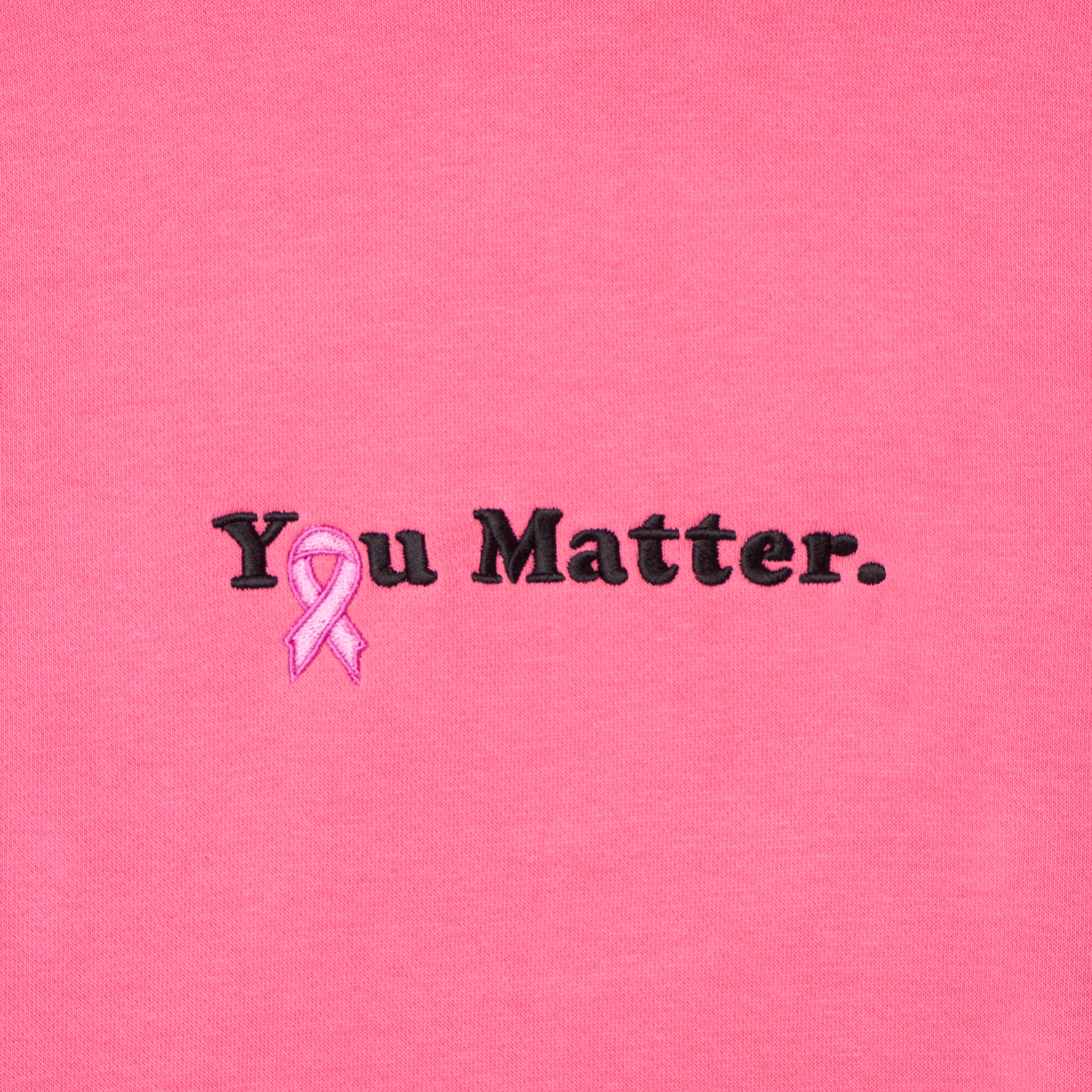 You Matter Breast Cancer Awareness Hoodie - Pink - Image 3