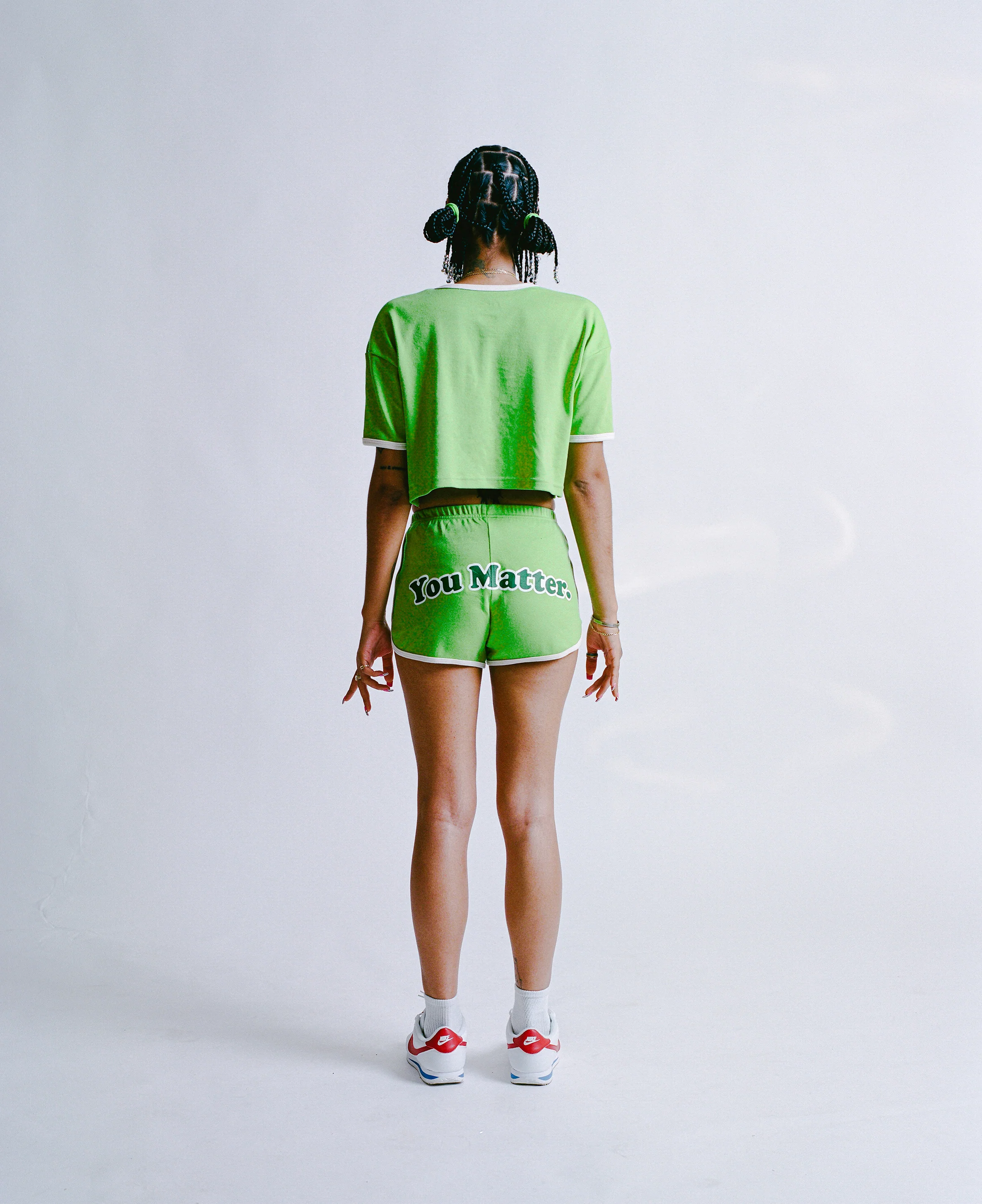You Matter Buttercup Green Crop Top - Image 6