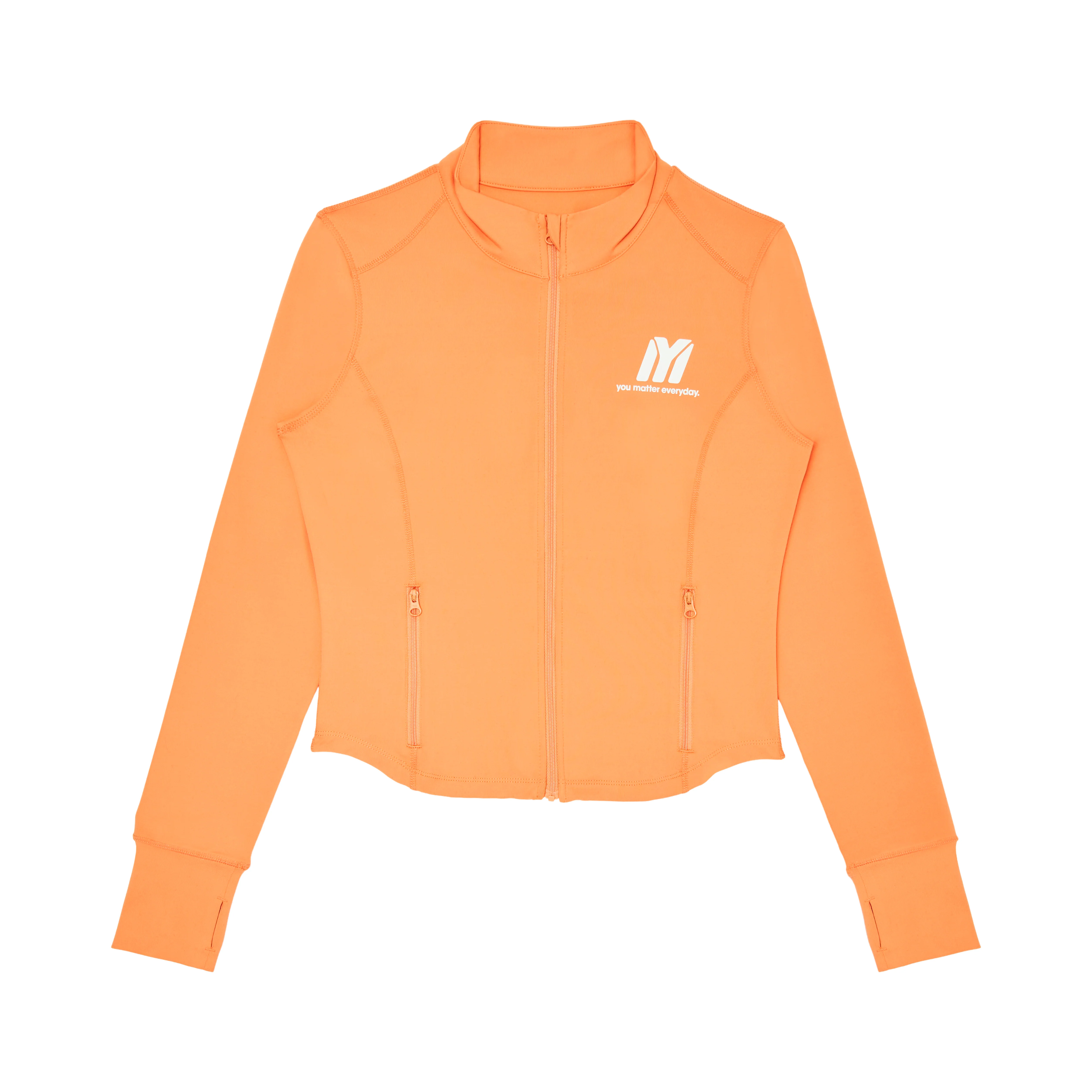 You Matter Everyday Active Zip Up Jacket - Georgia Peach - Image 2