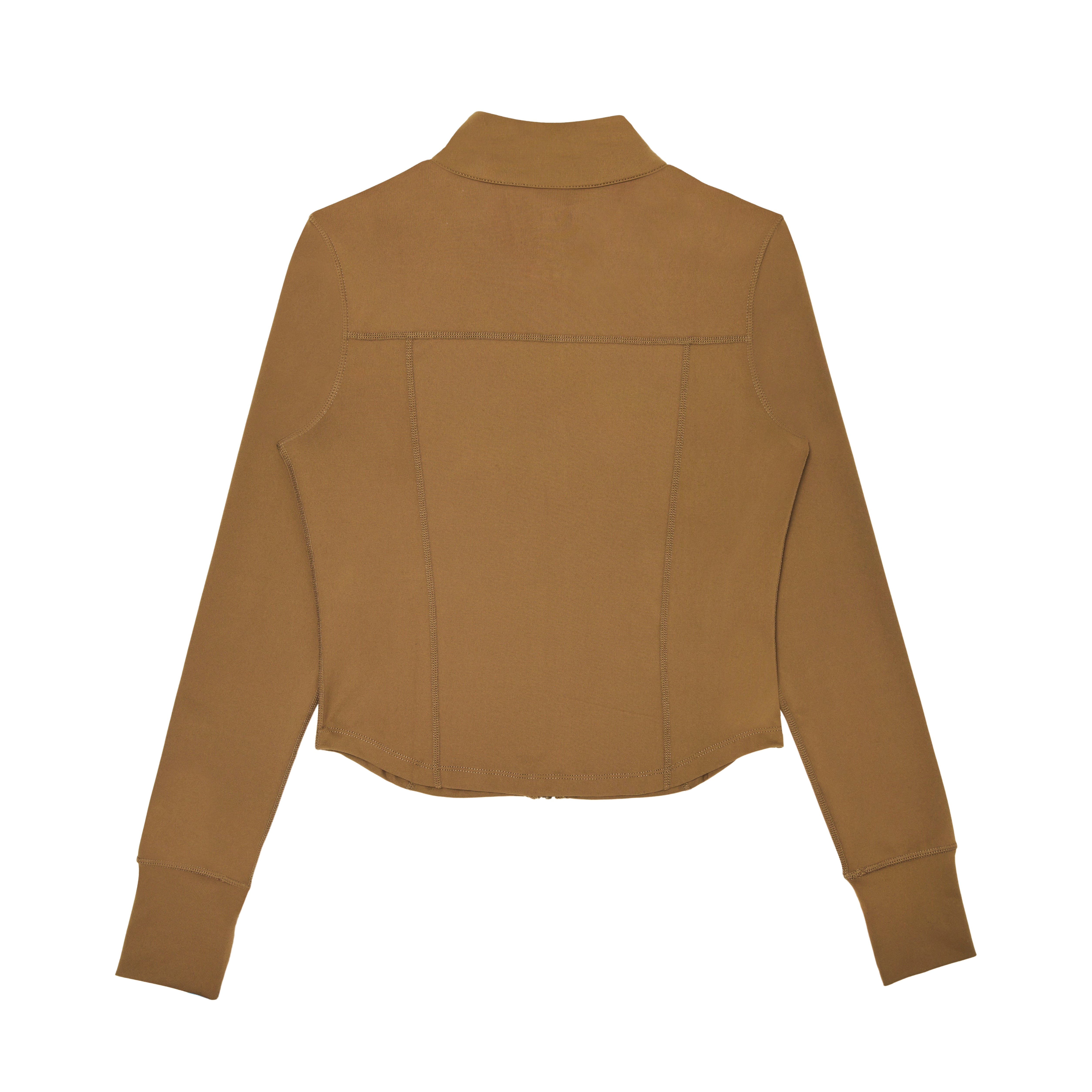 You Matter Everyday Active Zip Up Jacket - Brown - Image 3