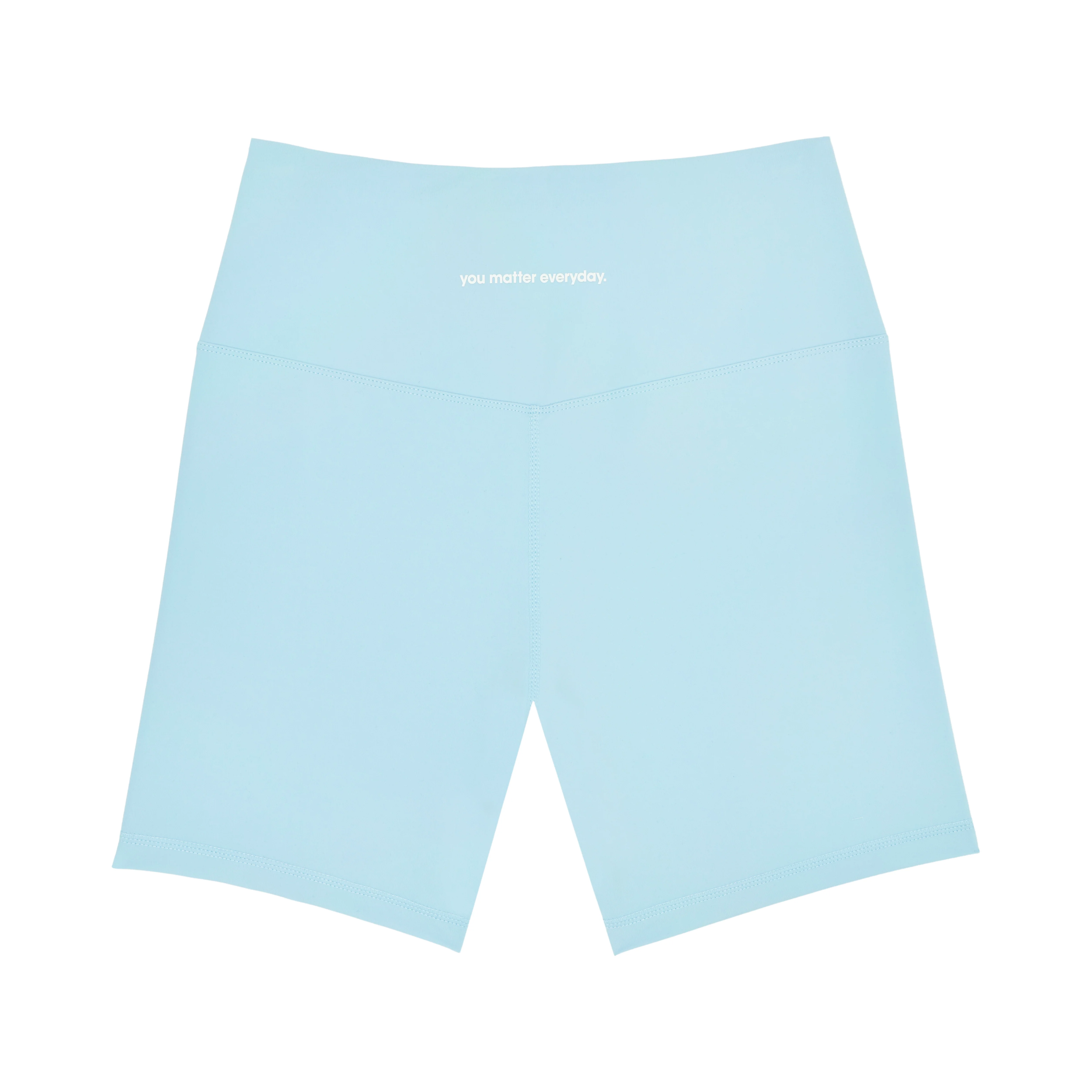 You Matter Everyday Biker Shorts - Baby Blue - Image 3