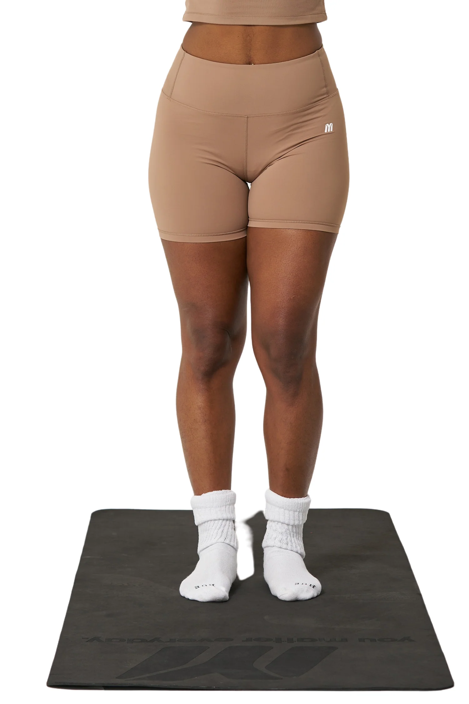 You Matter Everyday Biker Shorts - Brown
