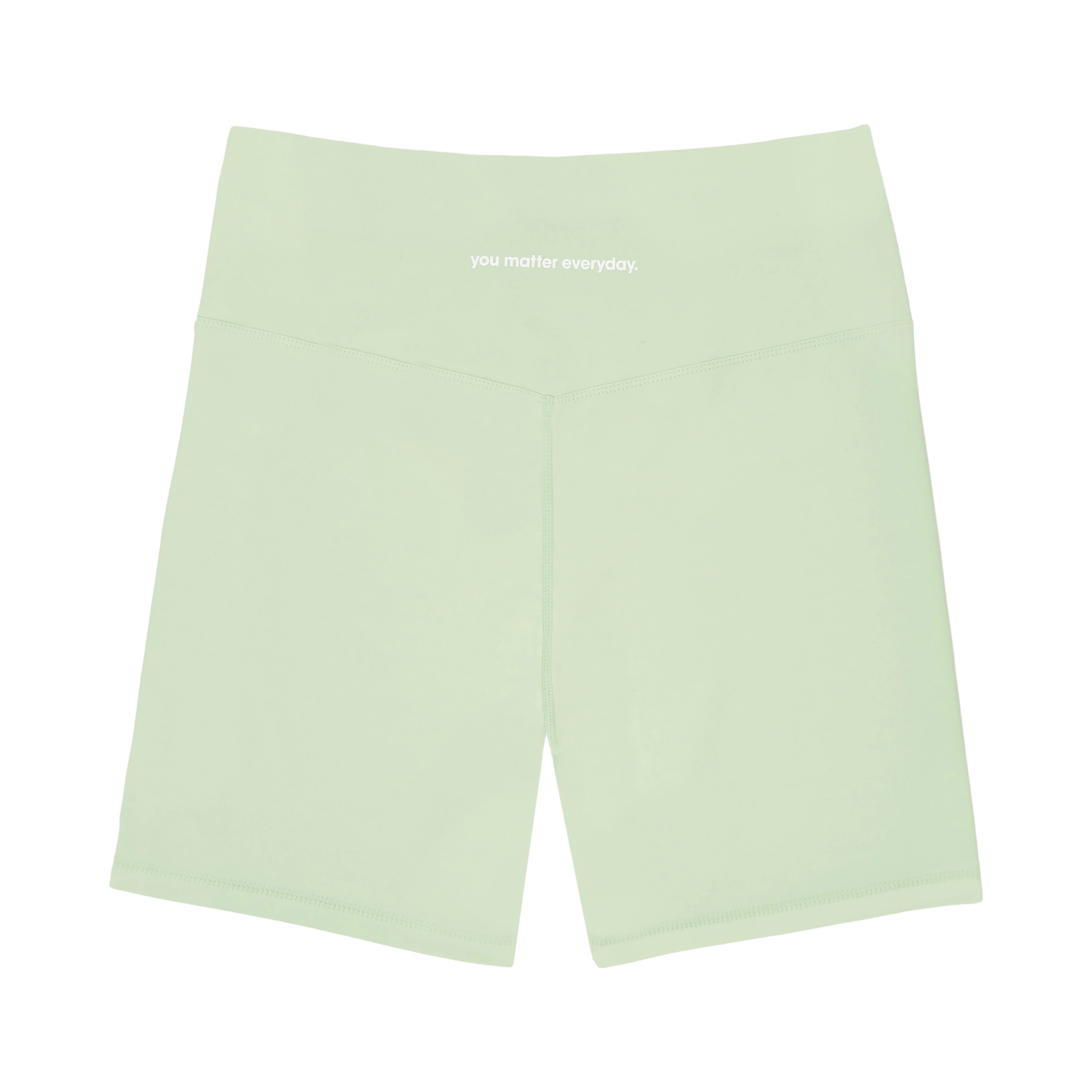 You Matter Everyday Biker Shorts - Sage Green - Image 3