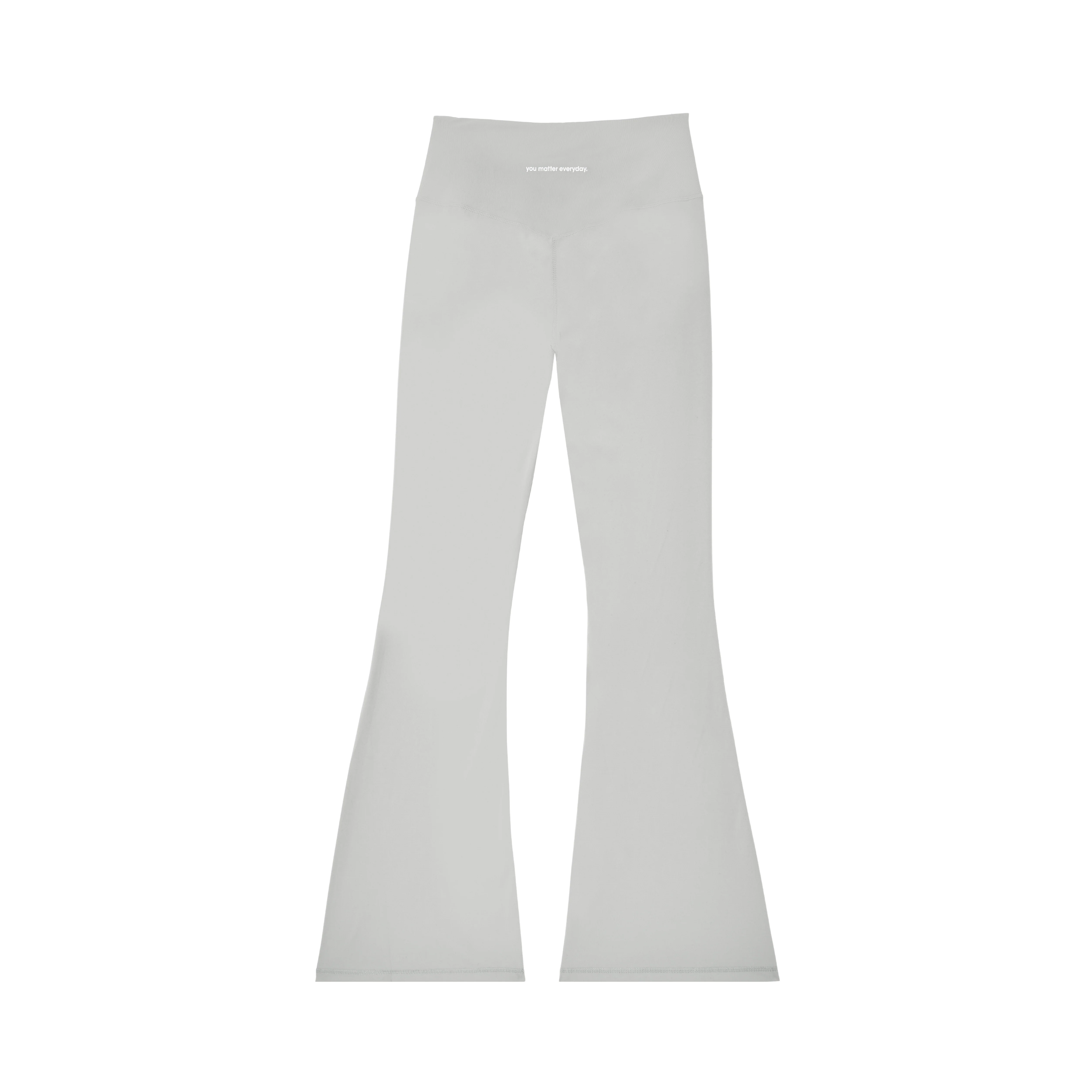 You Matter Everyday Flare Yoga Pants - Ash Grey - Image 3