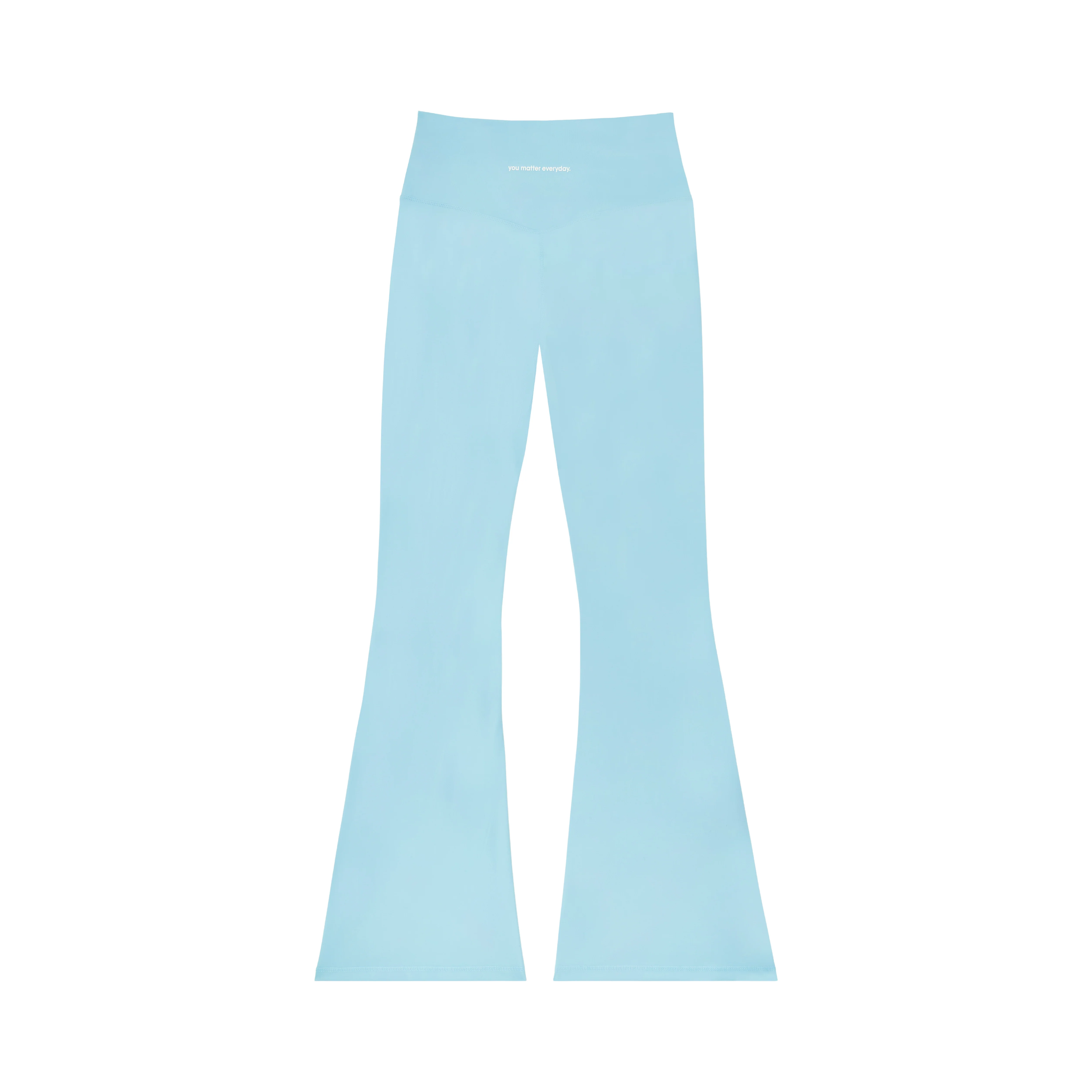 You Matter Everyday Flare Yoga Pants - Baby Blue - Image 3
