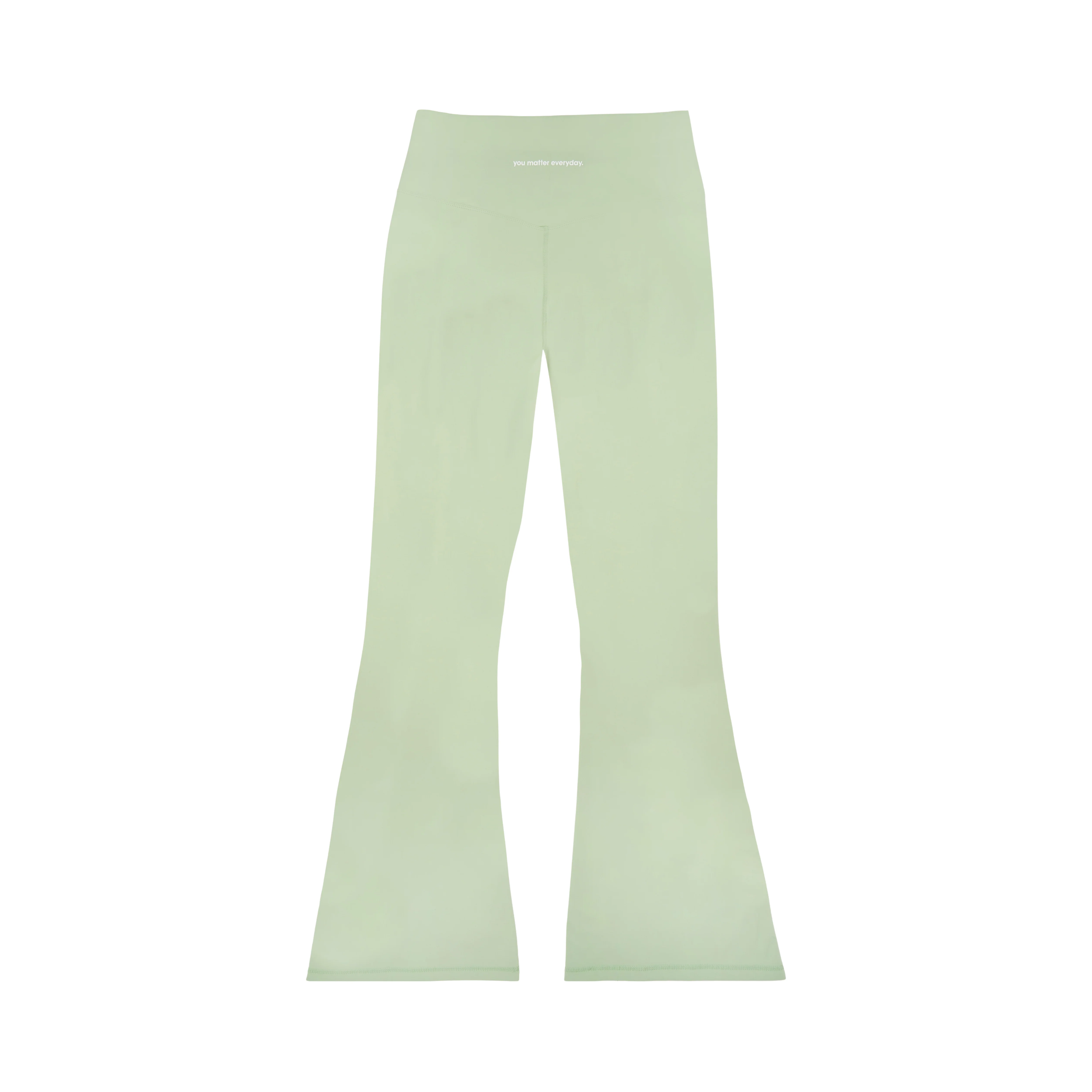 You Matter Everyday Flare Yoga Pants - Sage Green - Image 3