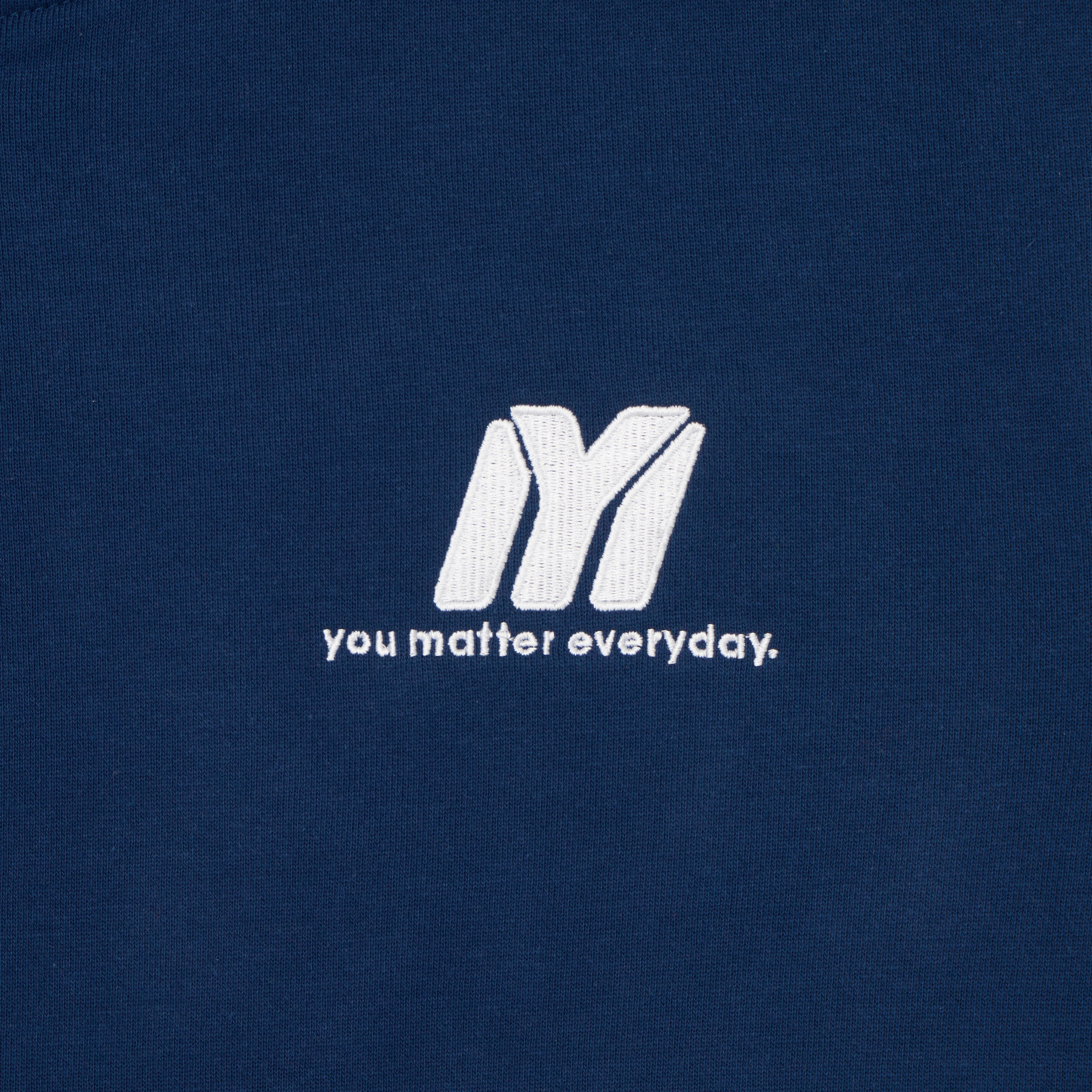 You Matter Everyday Zip Hoodie - Navy - Image 3