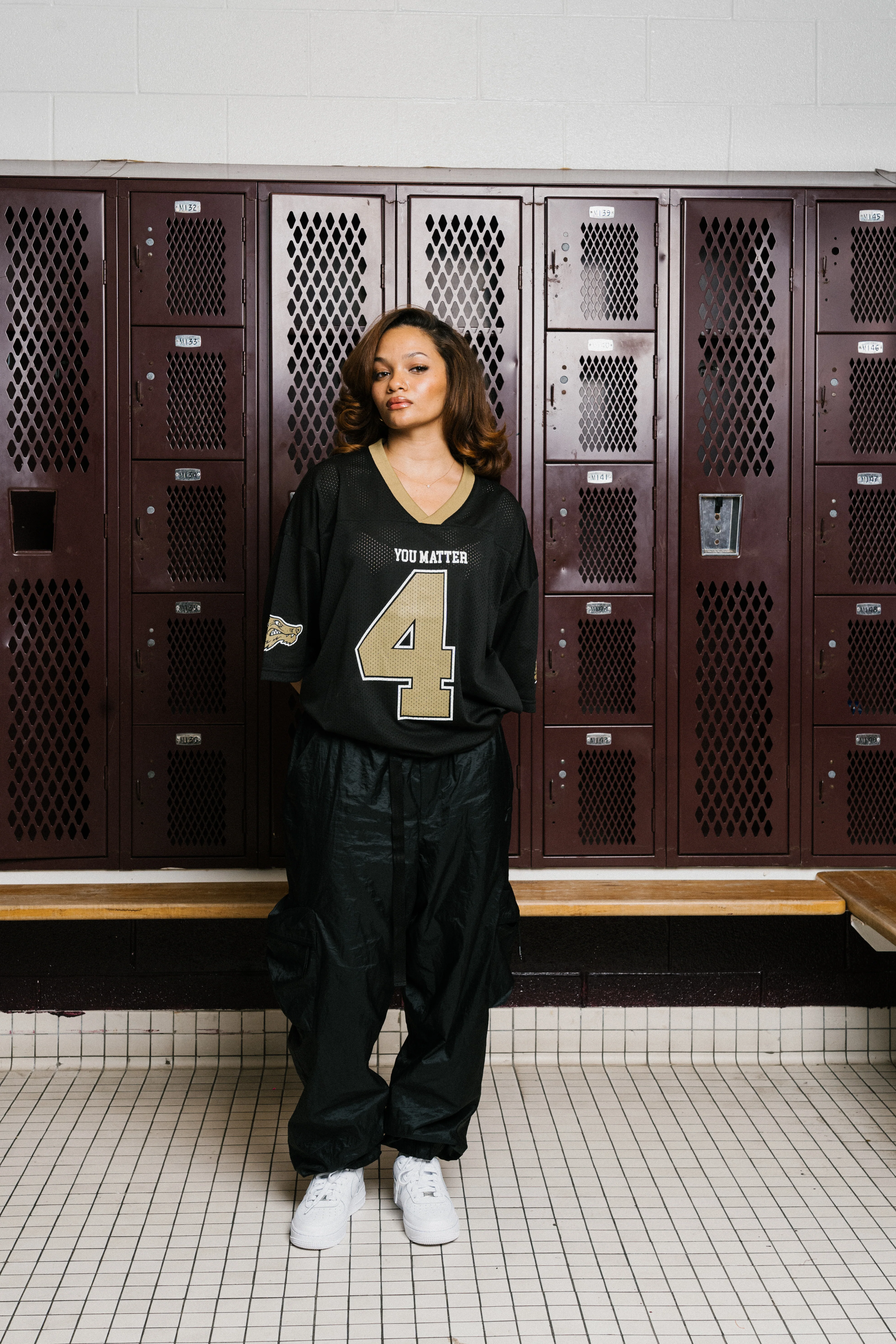 You Matter Football Jersey - Black / Gold - Image 11