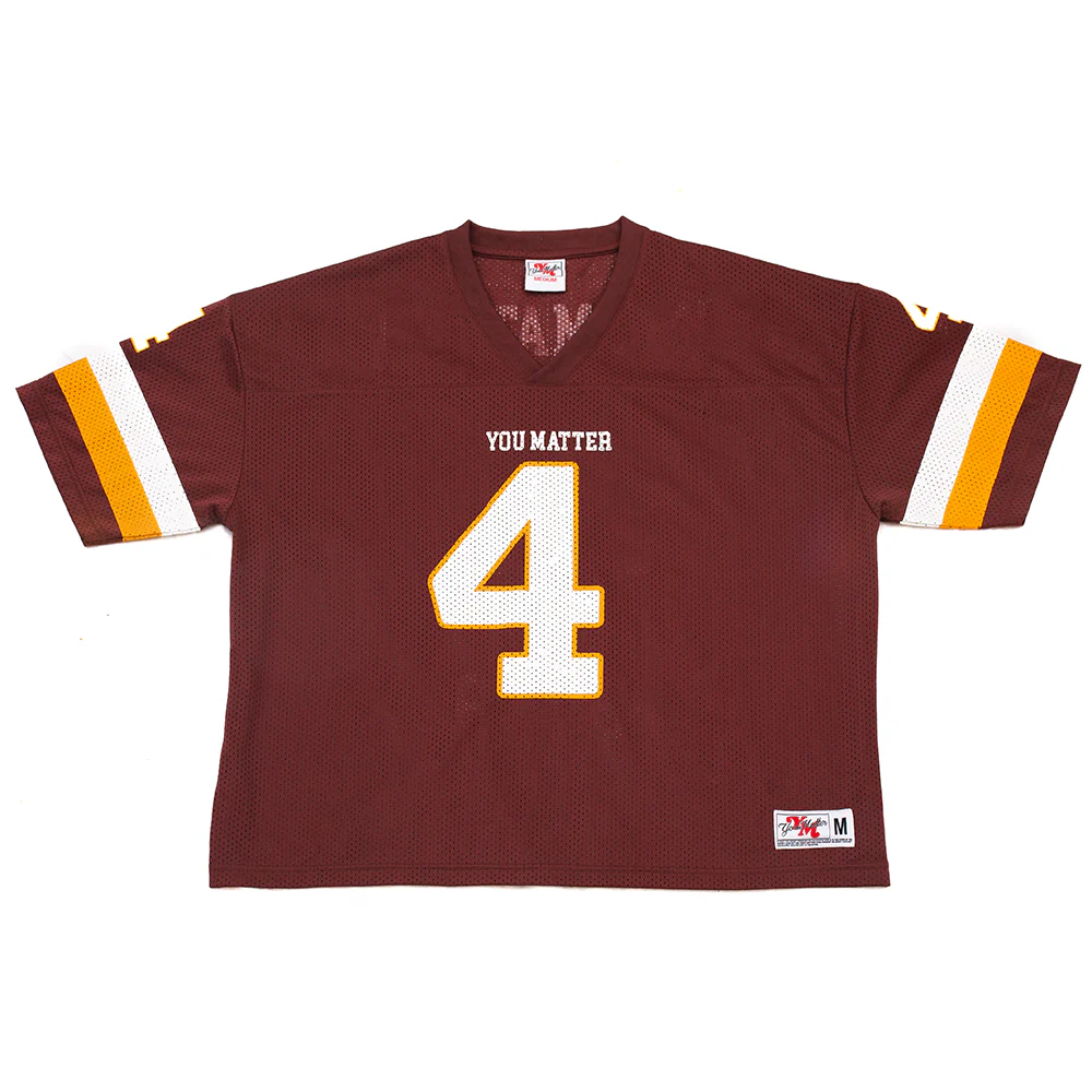 You Matter Football Jersey - Maroon - Image 2