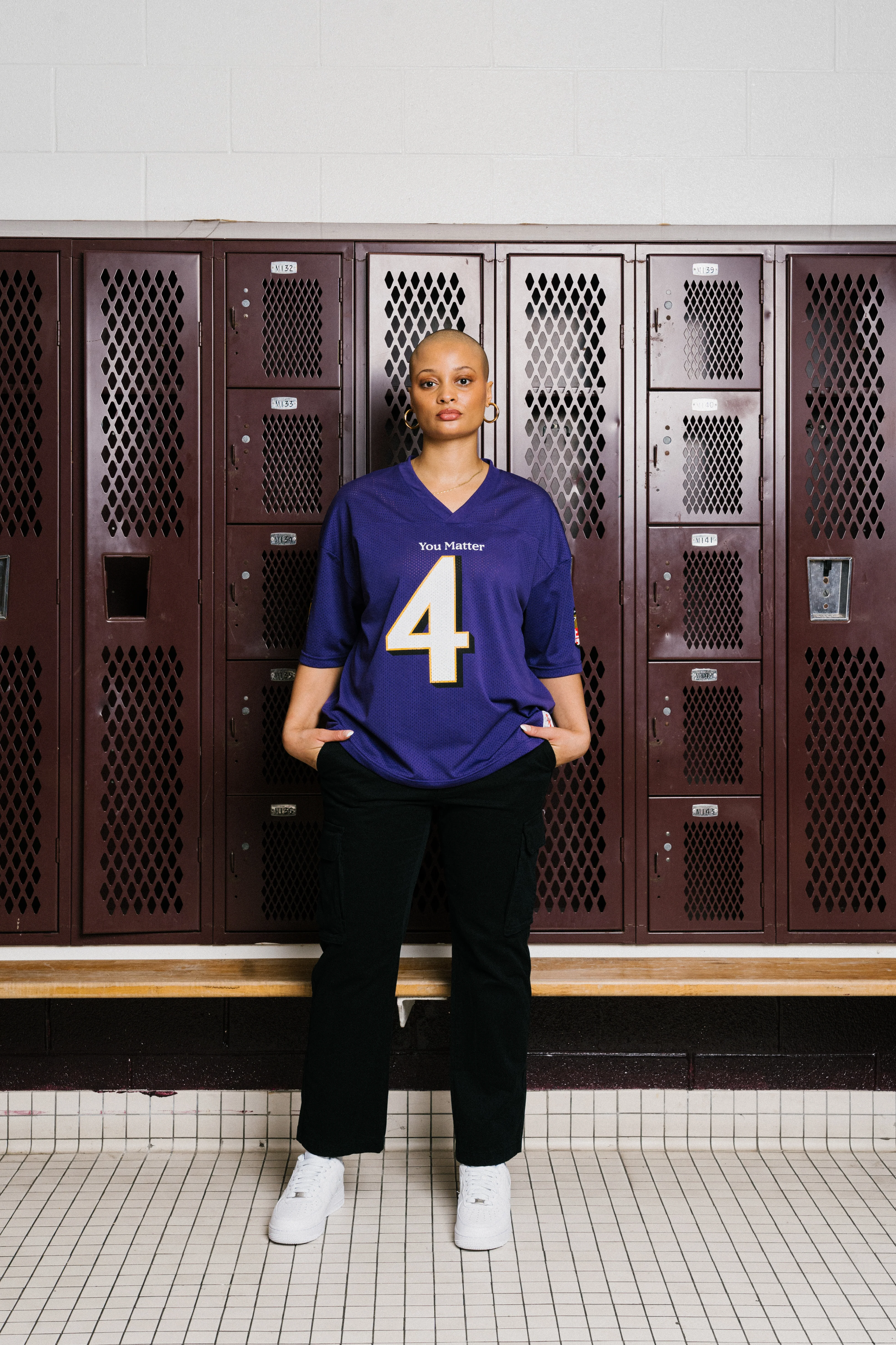 You Matter Football Jersey - Dark Purple - Image 12