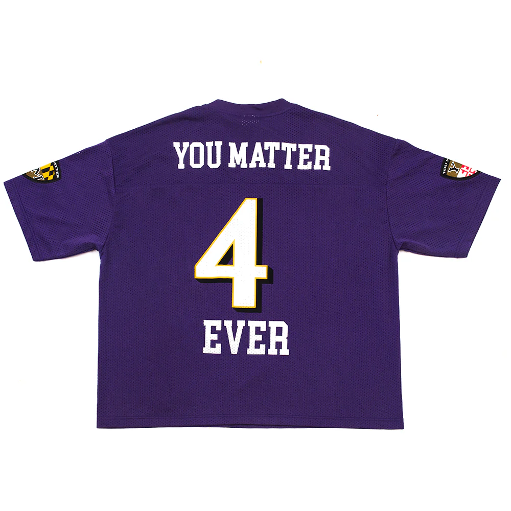 You Matter Football Jersey - Dark Purple - Image 3