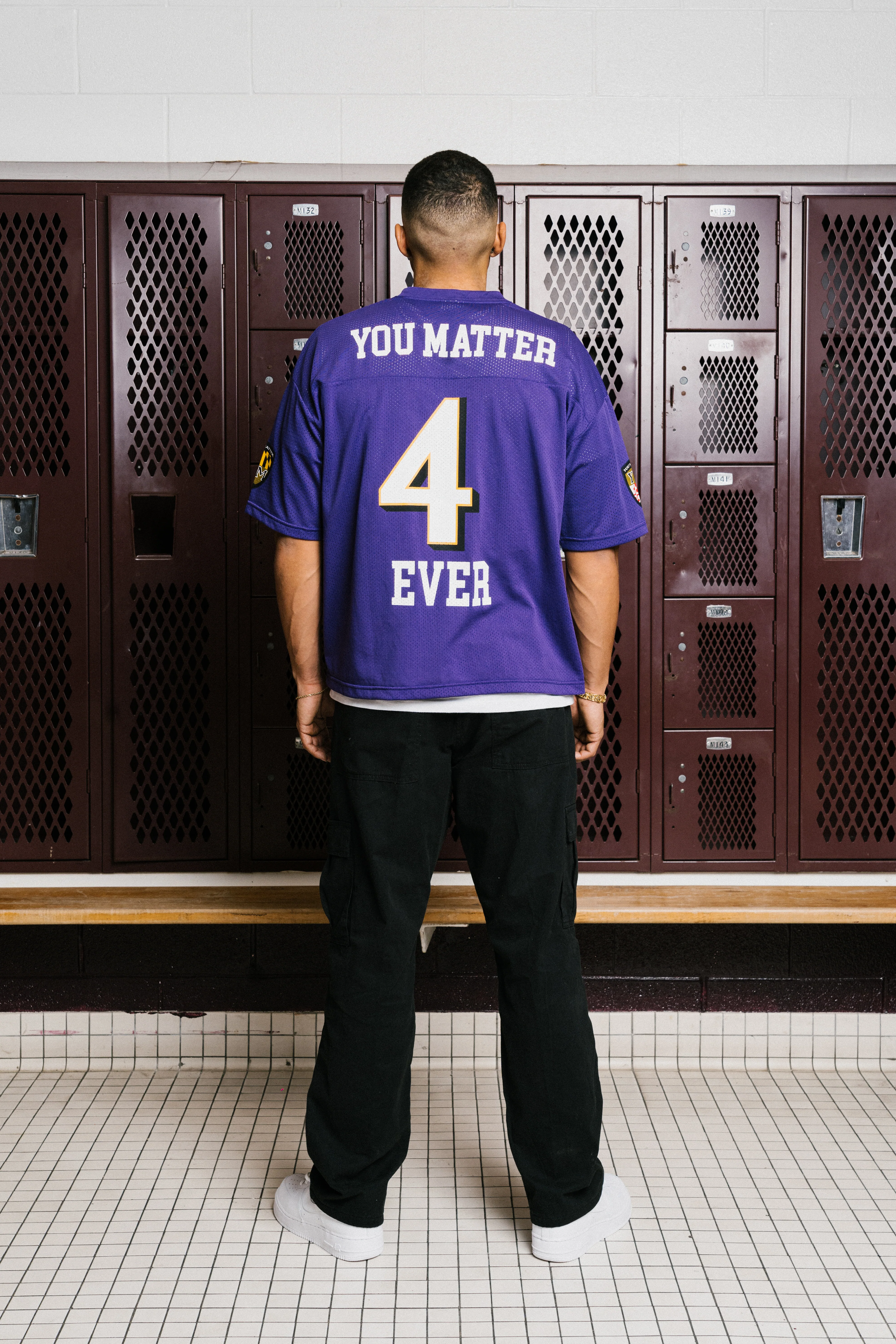 You Matter Football Jersey - Dark Purple - Image 8