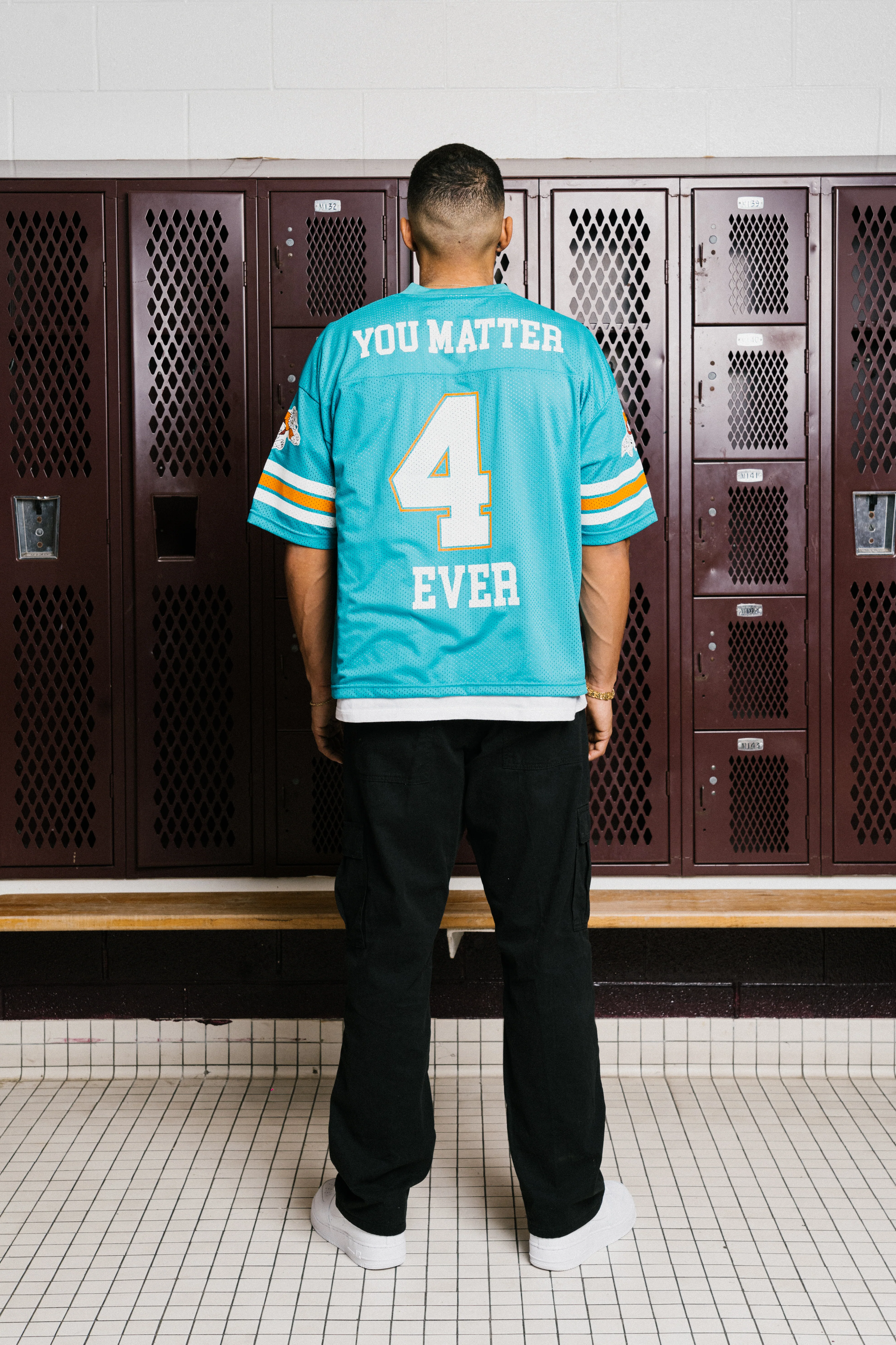 You Matter Football Jersey - Teal - Image 13