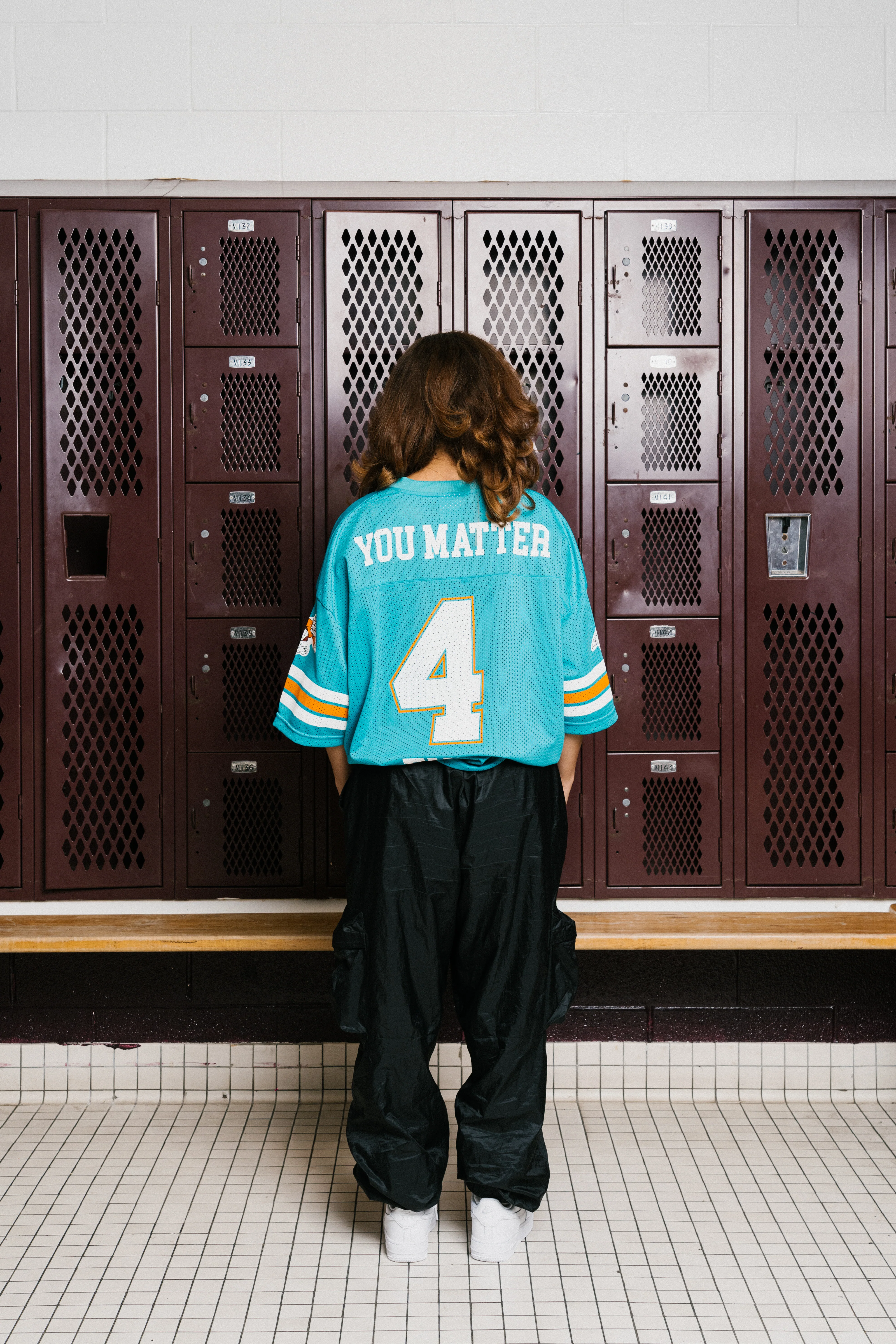 You Matter Football Jersey - Teal - Image 9