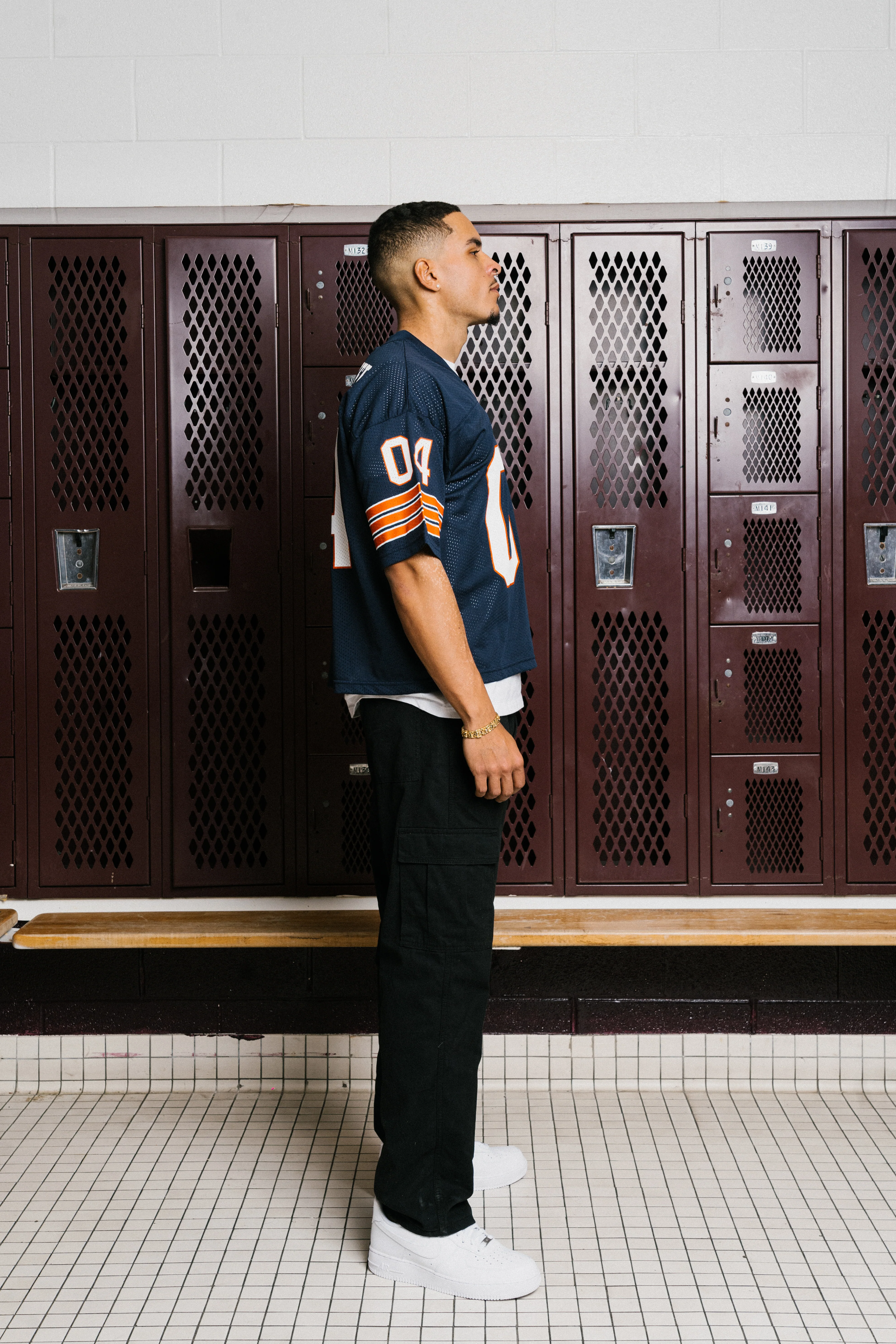 You Matter Football Jersey - Navy & Orange - Image 11