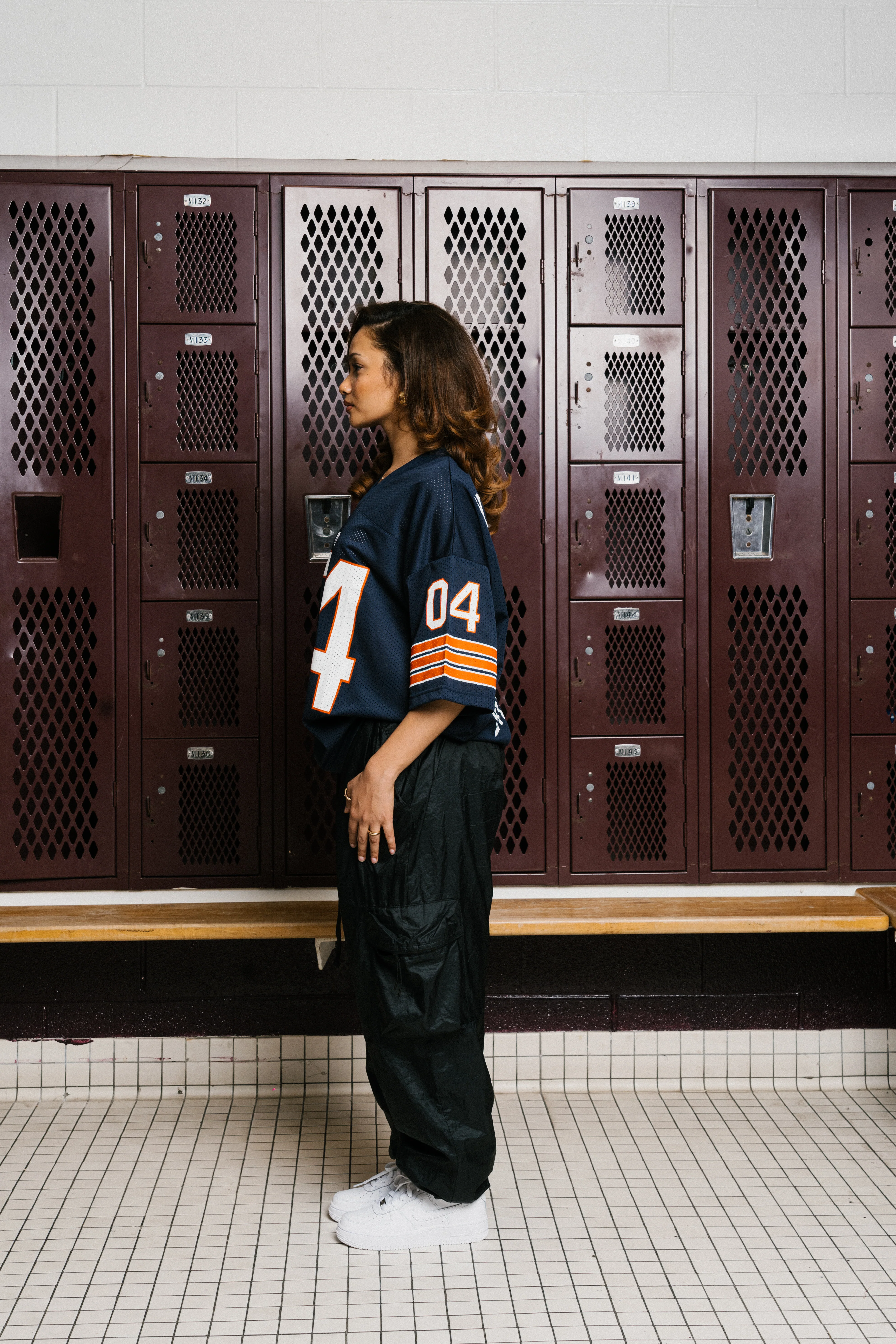 You Matter Football Jersey - Navy & Orange - Image 12
