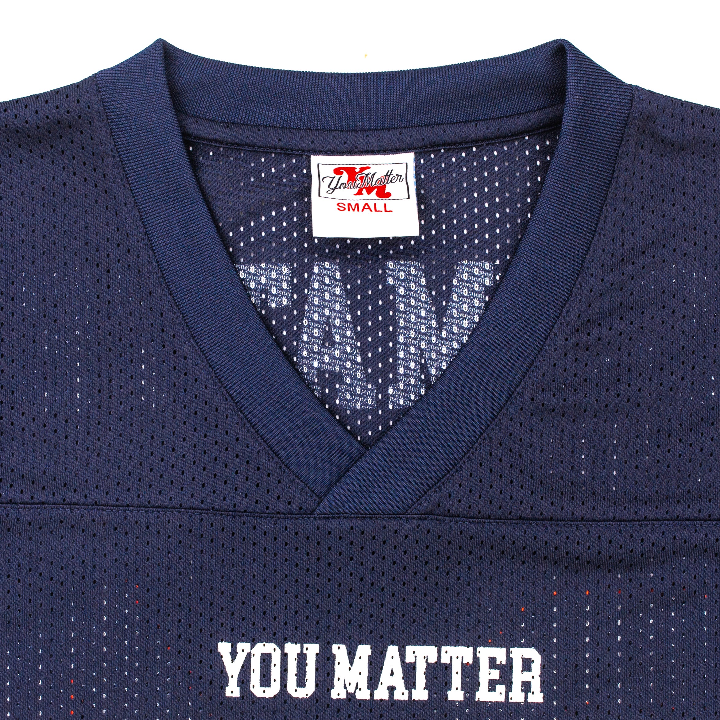 You Matter Football Jersey - Navy & Orange - Image 4