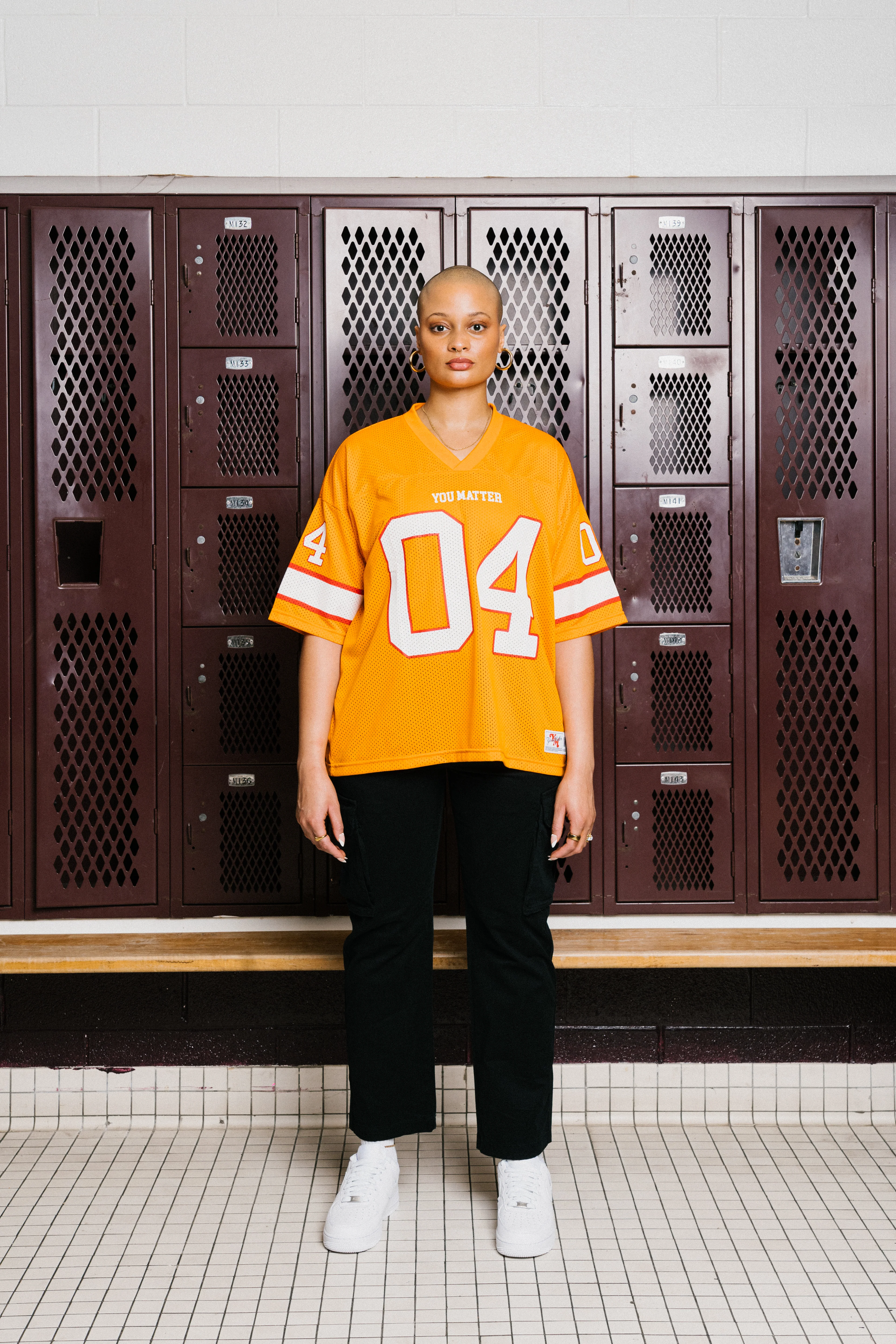 You Matter Football Jersey - Creamsicle - Image 8