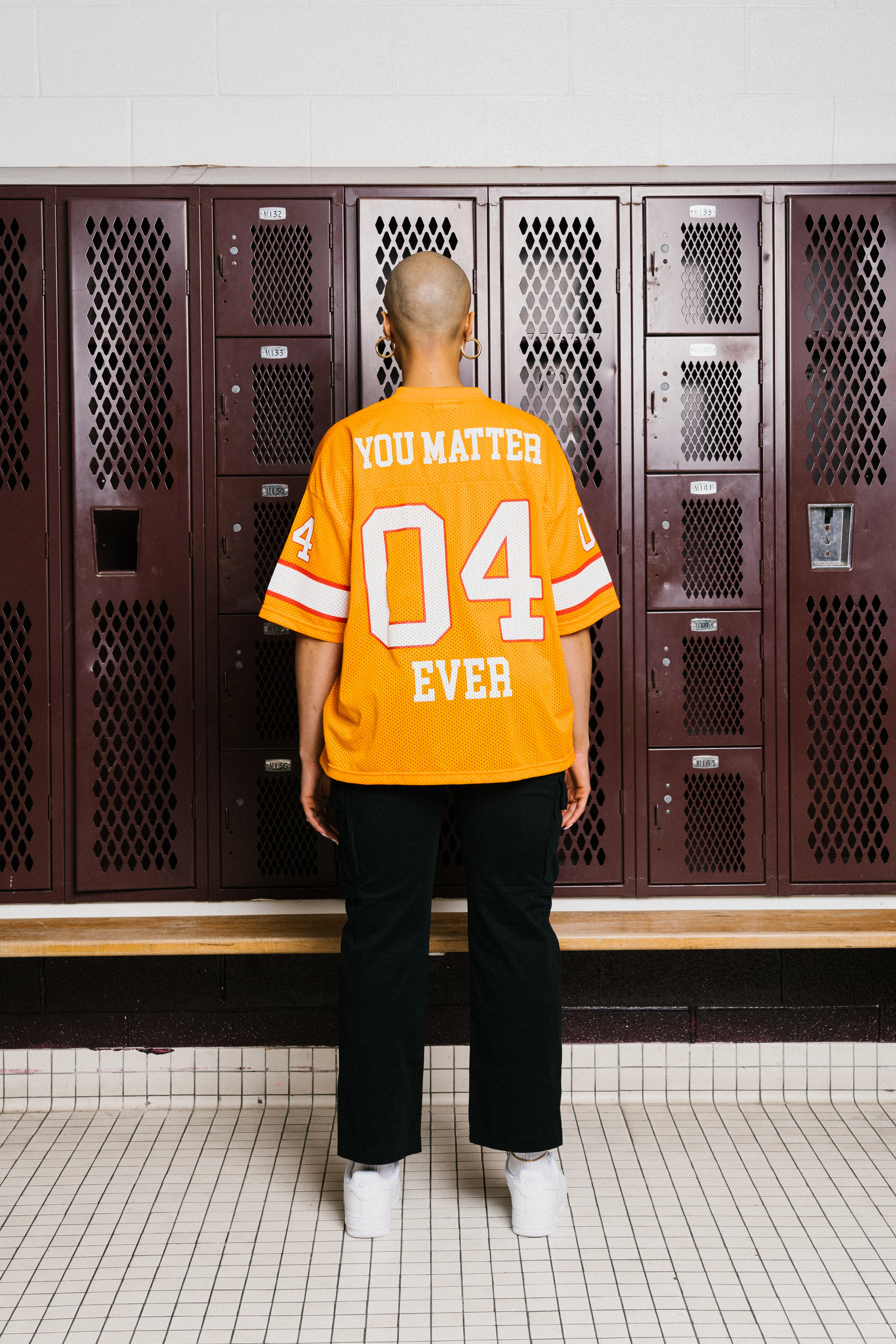 You Matter Football Jersey - Creamsicle - Image 9