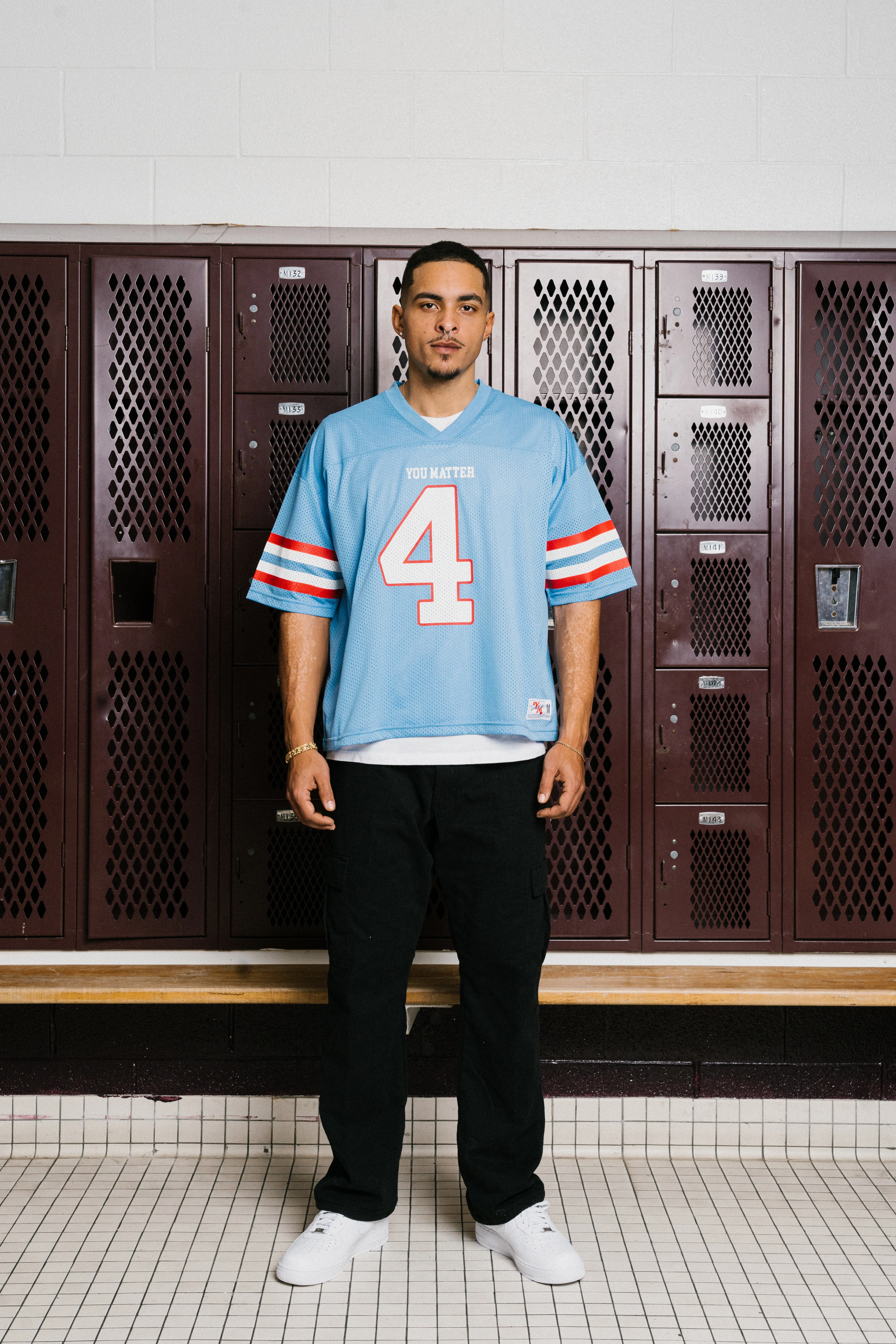 You Matter Football Jersey - Baby Blue - Image 10