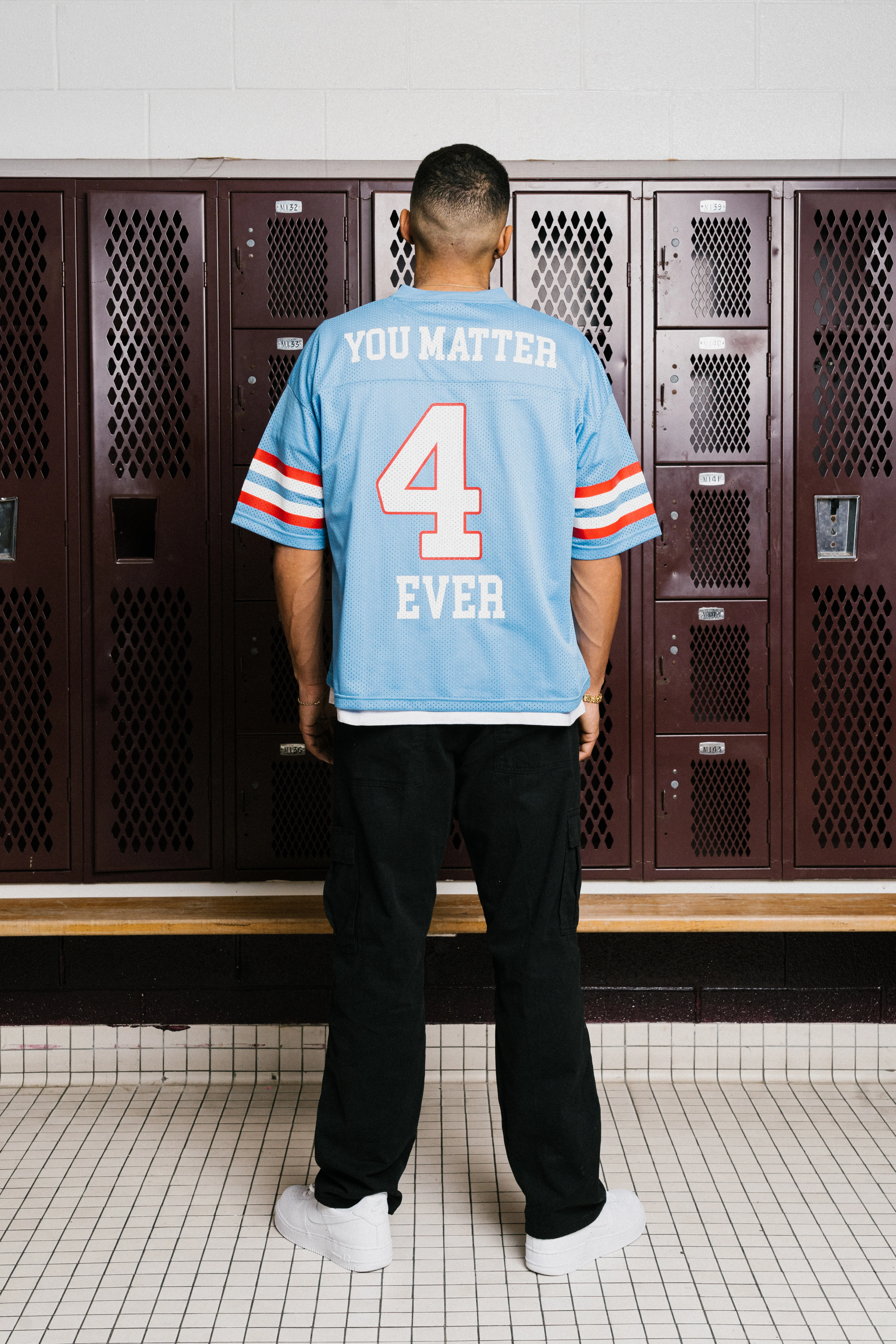 You Matter Football Jersey - Baby Blue - Image 11