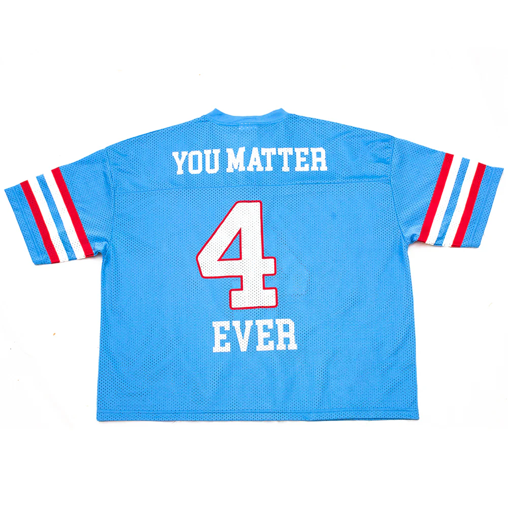 You Matter Football Jersey - Baby Blue - Image 3