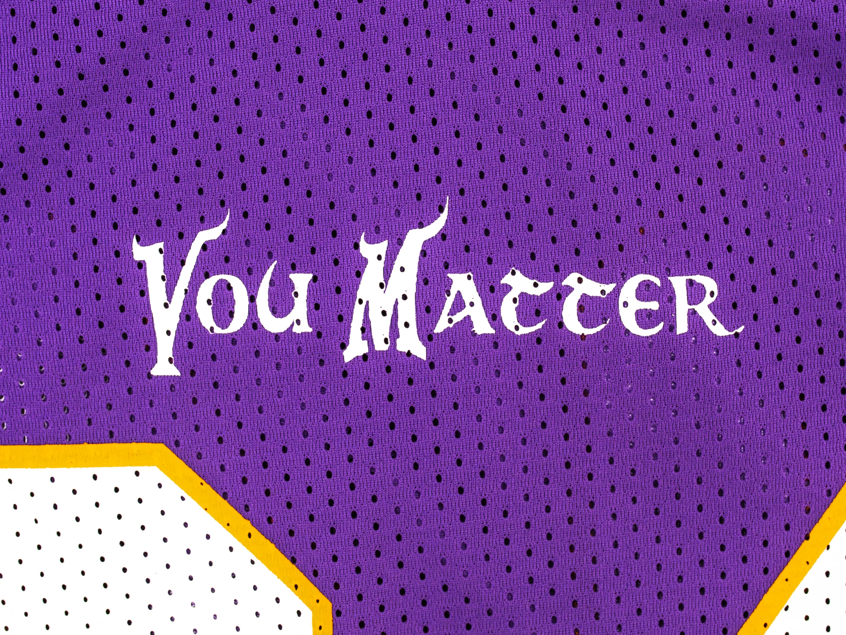 You Matter Football Jersey - Purple & Yellow - Image 4