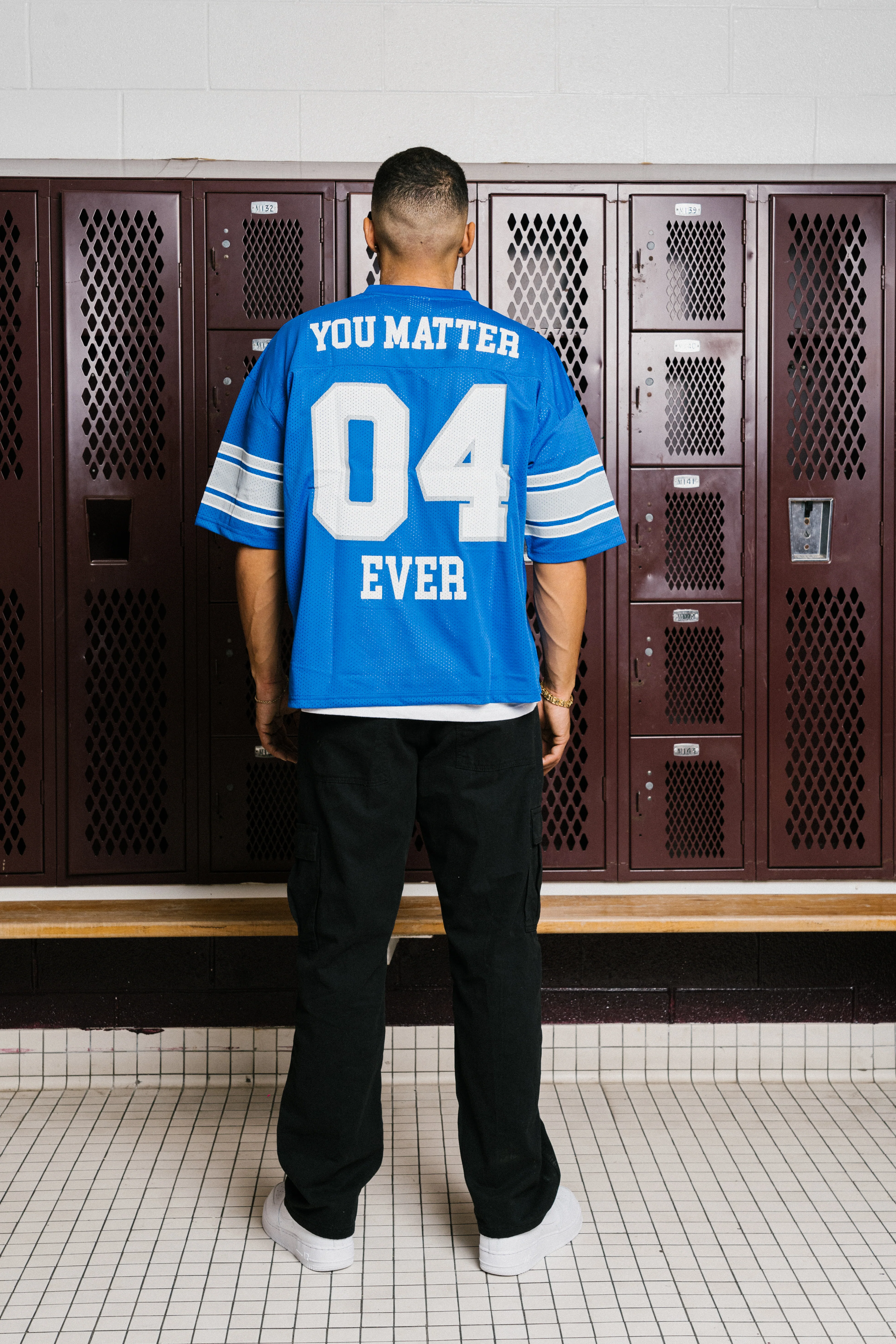 You Matter Football Jersey - YM Blue - Image 8