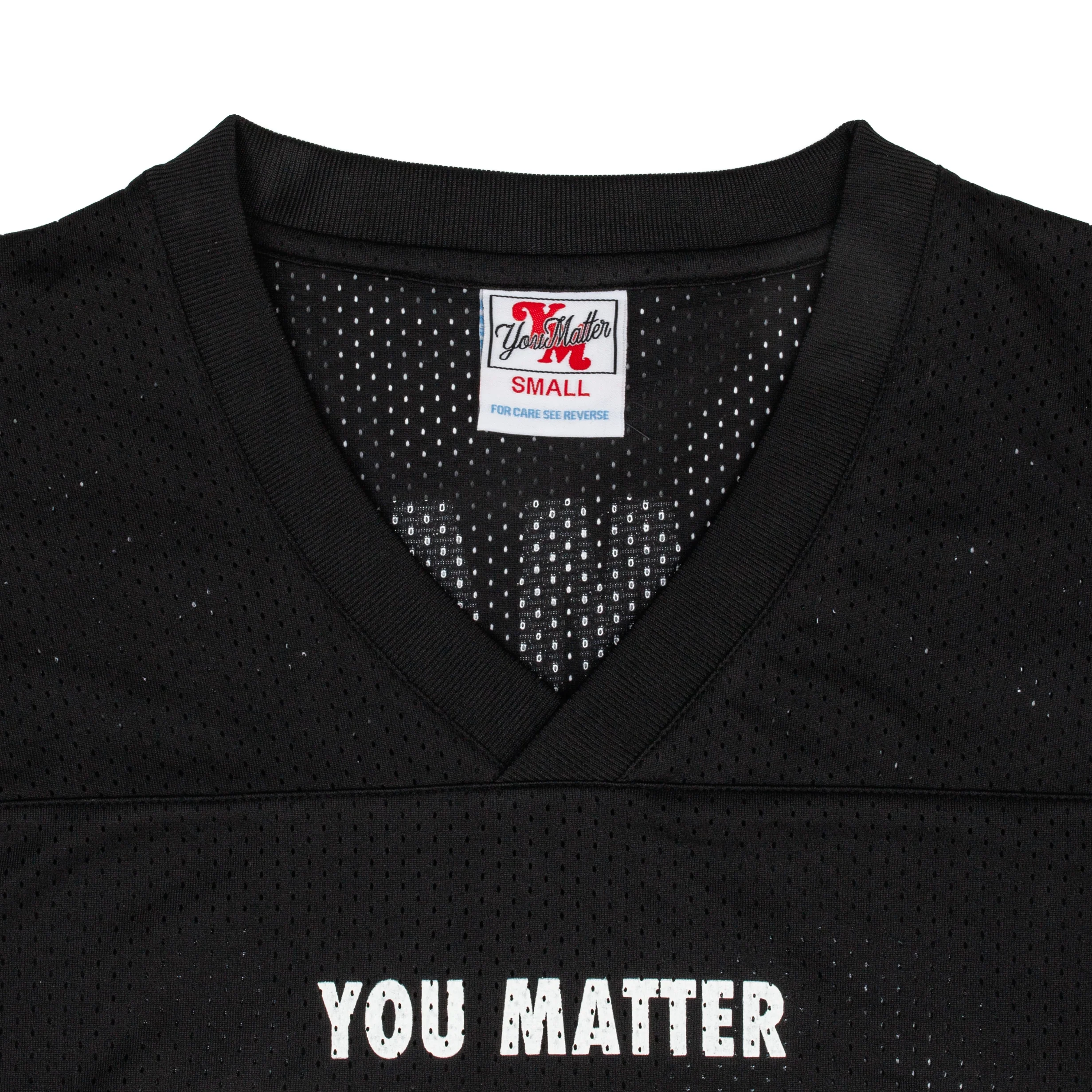 You Matter Football Jersey - Black/Gold - Image 6