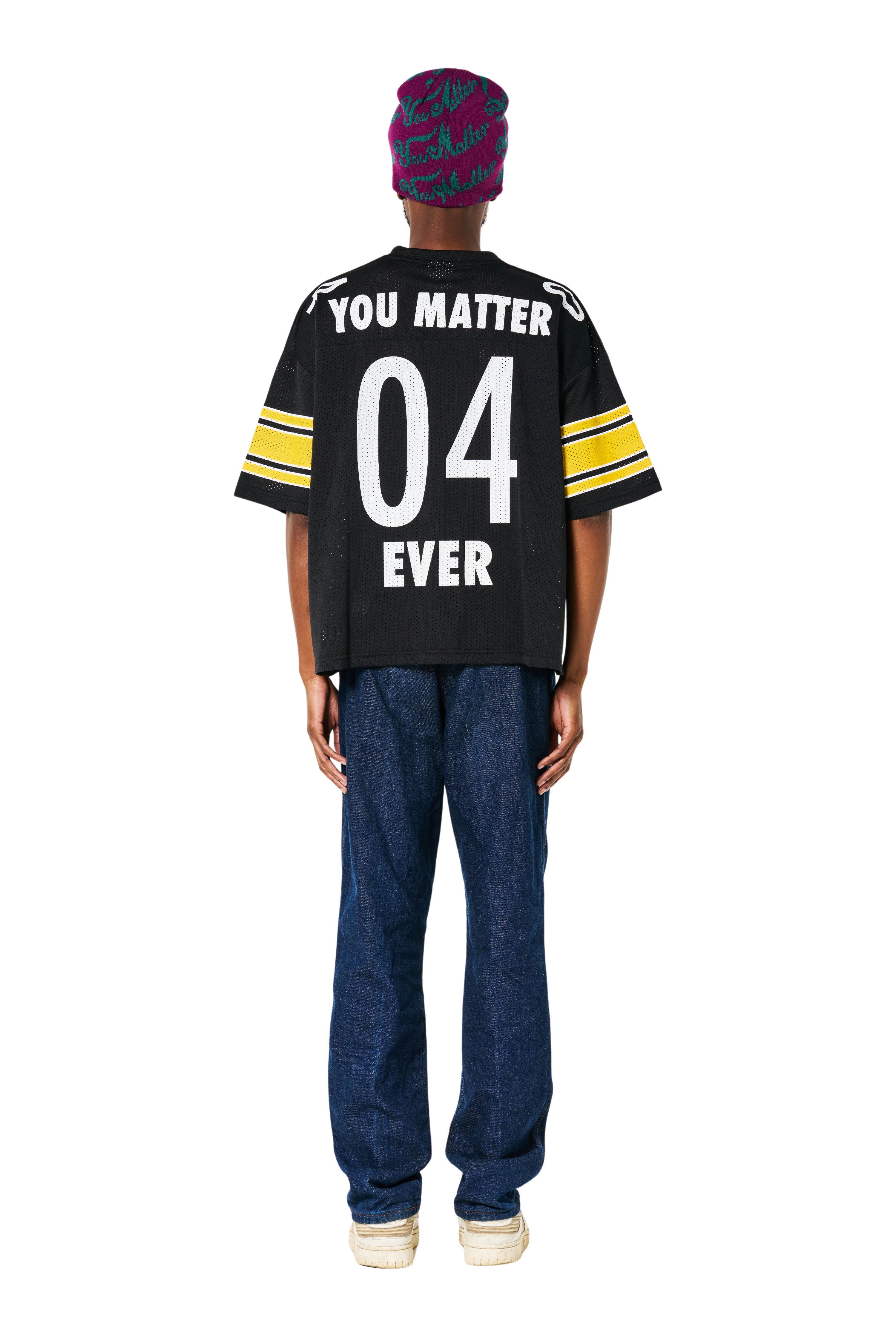 You Matter Football Jersey - Black/Gold - Image 7