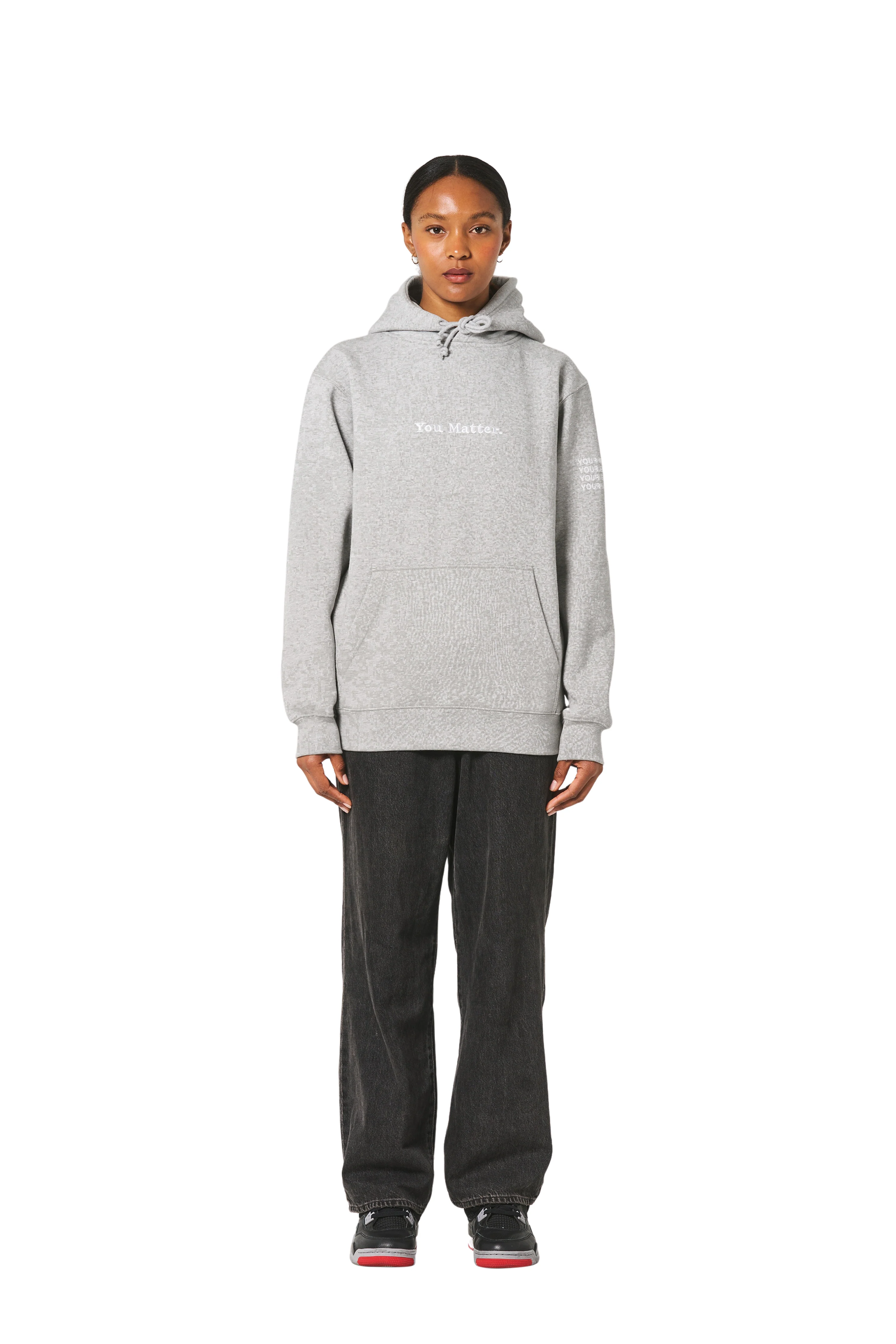 You Matter Hoodie - Ash Grey - Image 4