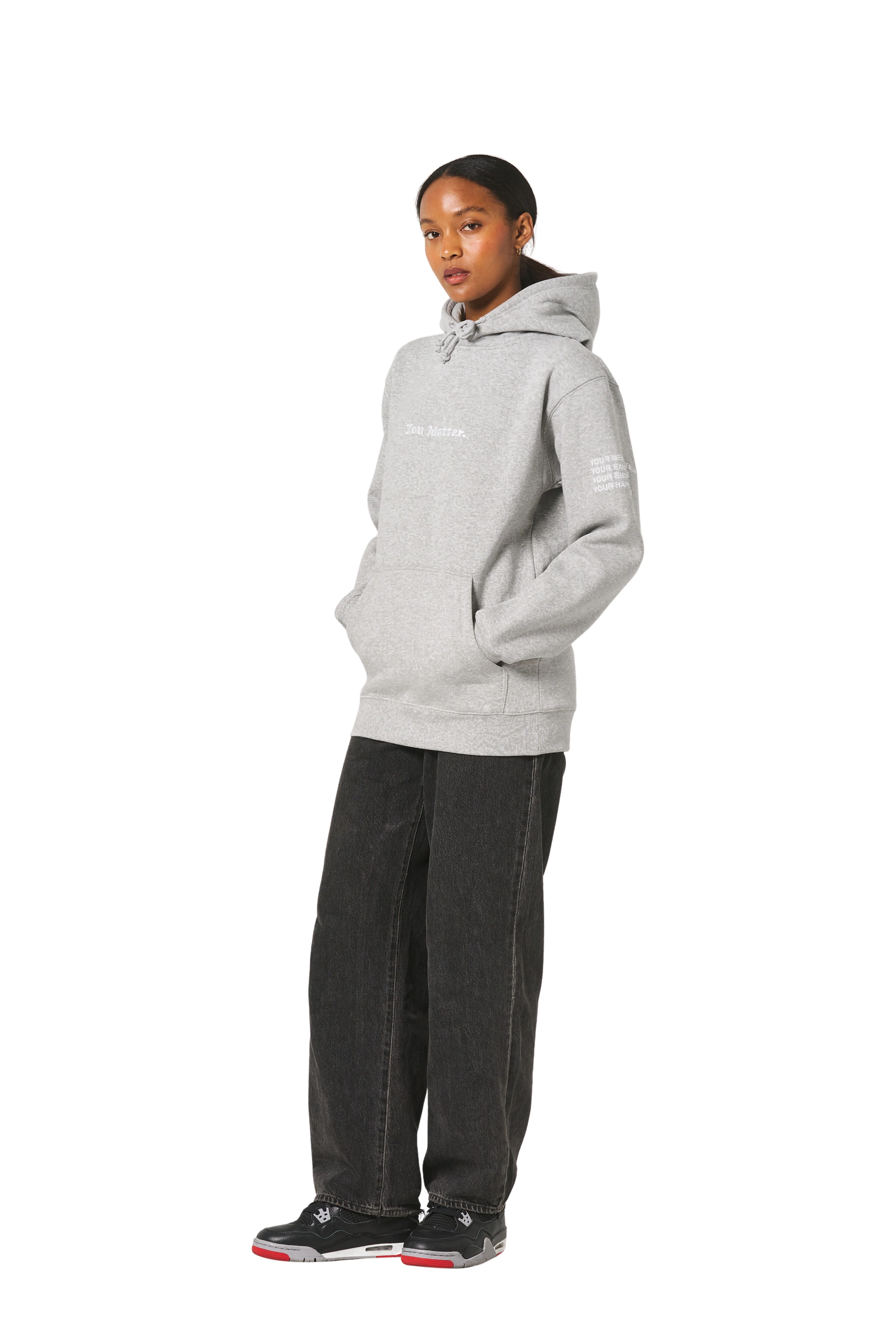 You Matter Hoodie - Ash Grey - Image 5
