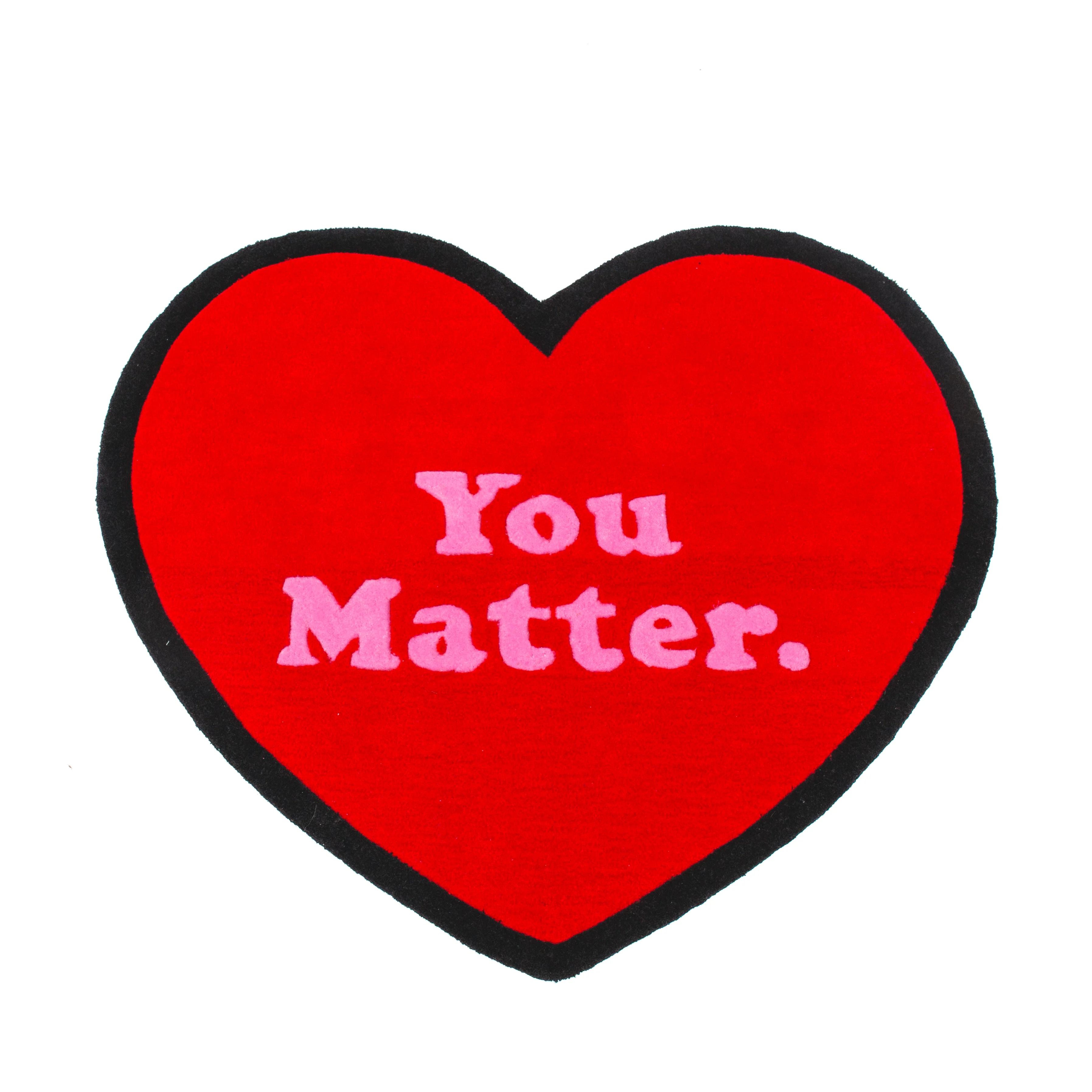 You Matter Heart Rug - Image 3