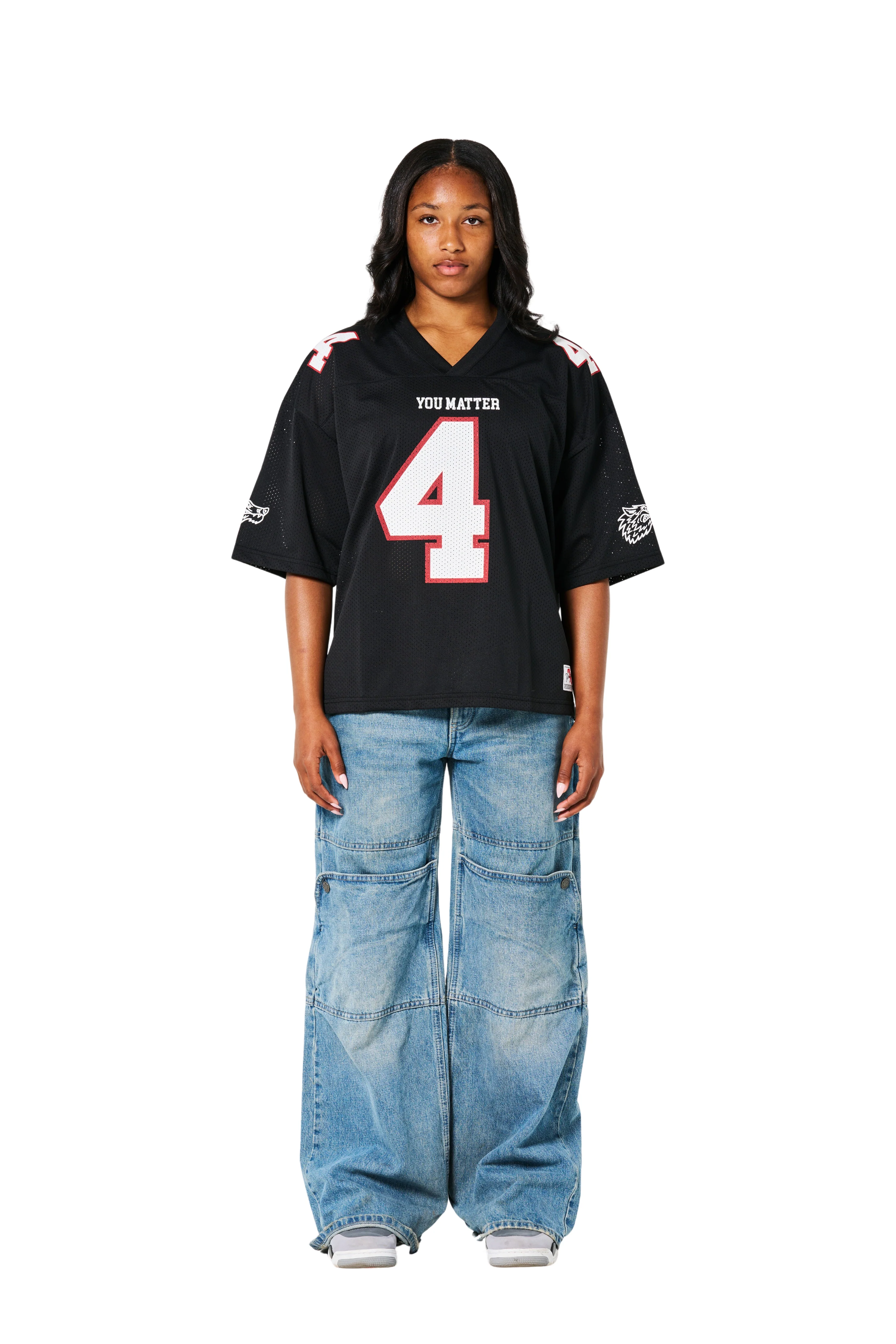 You Matter Football Jersey - Black/Red