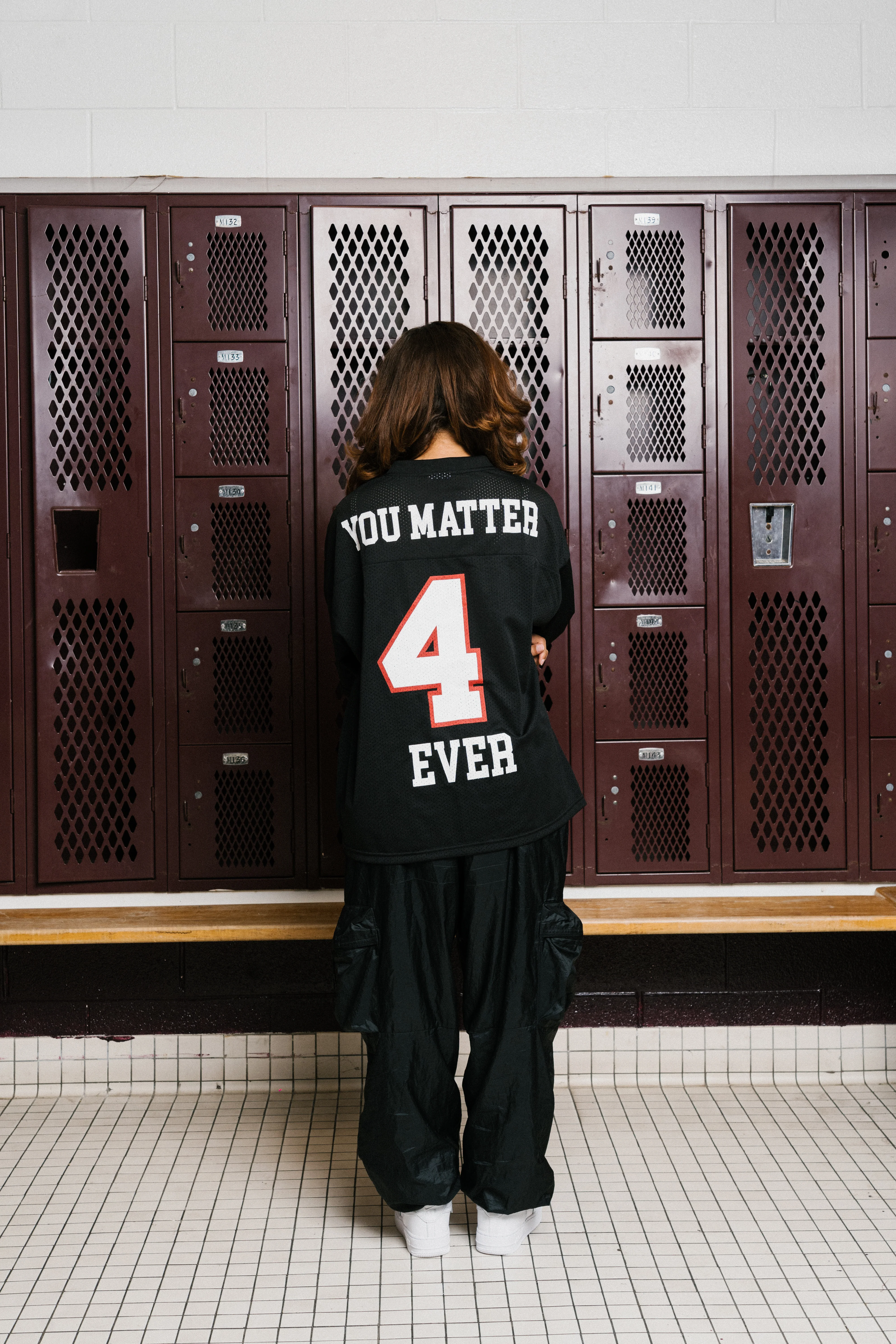 You Matter Football Jersey - Black/Red - Image 11