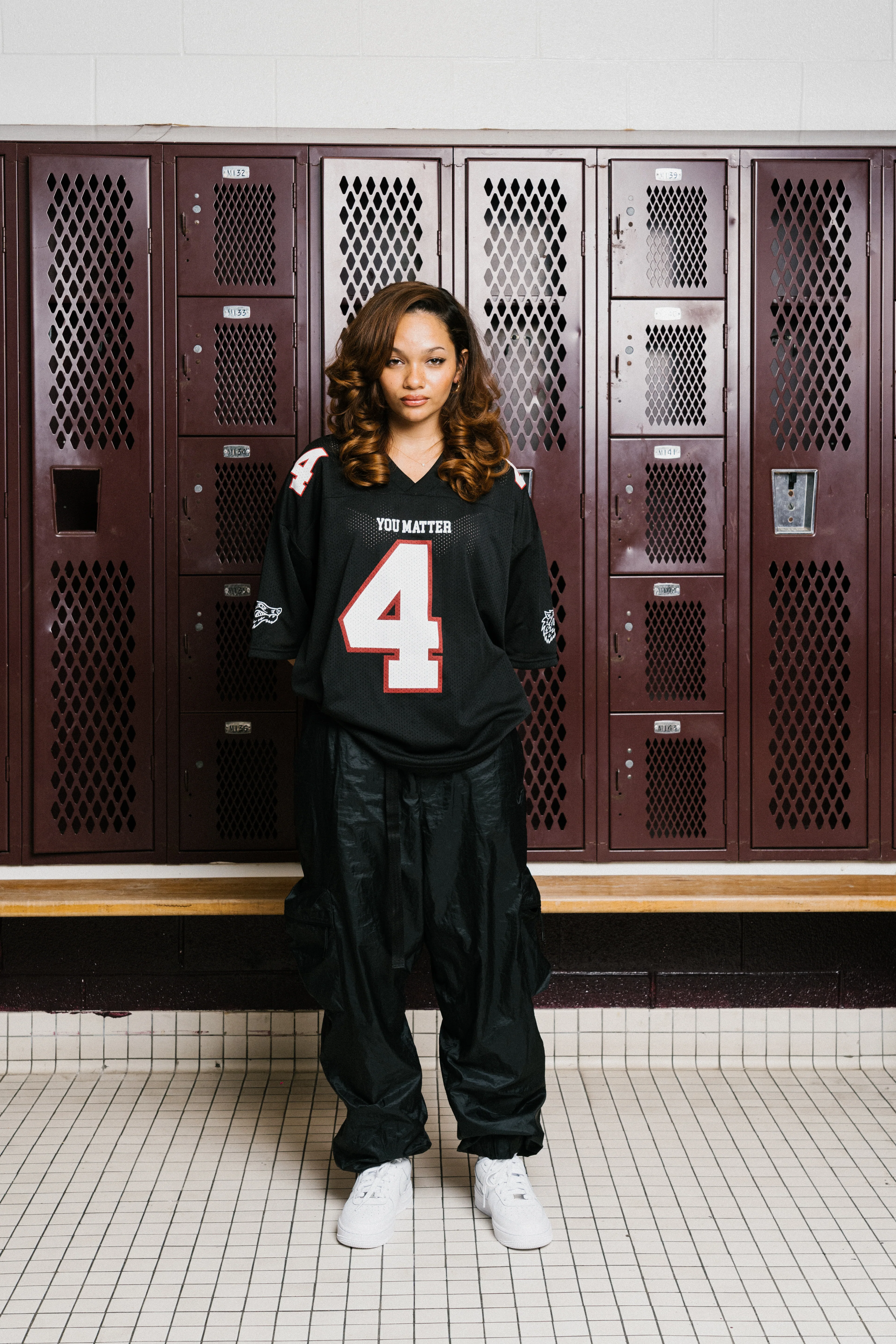 You Matter Football Jersey - Black/Red - Image 14