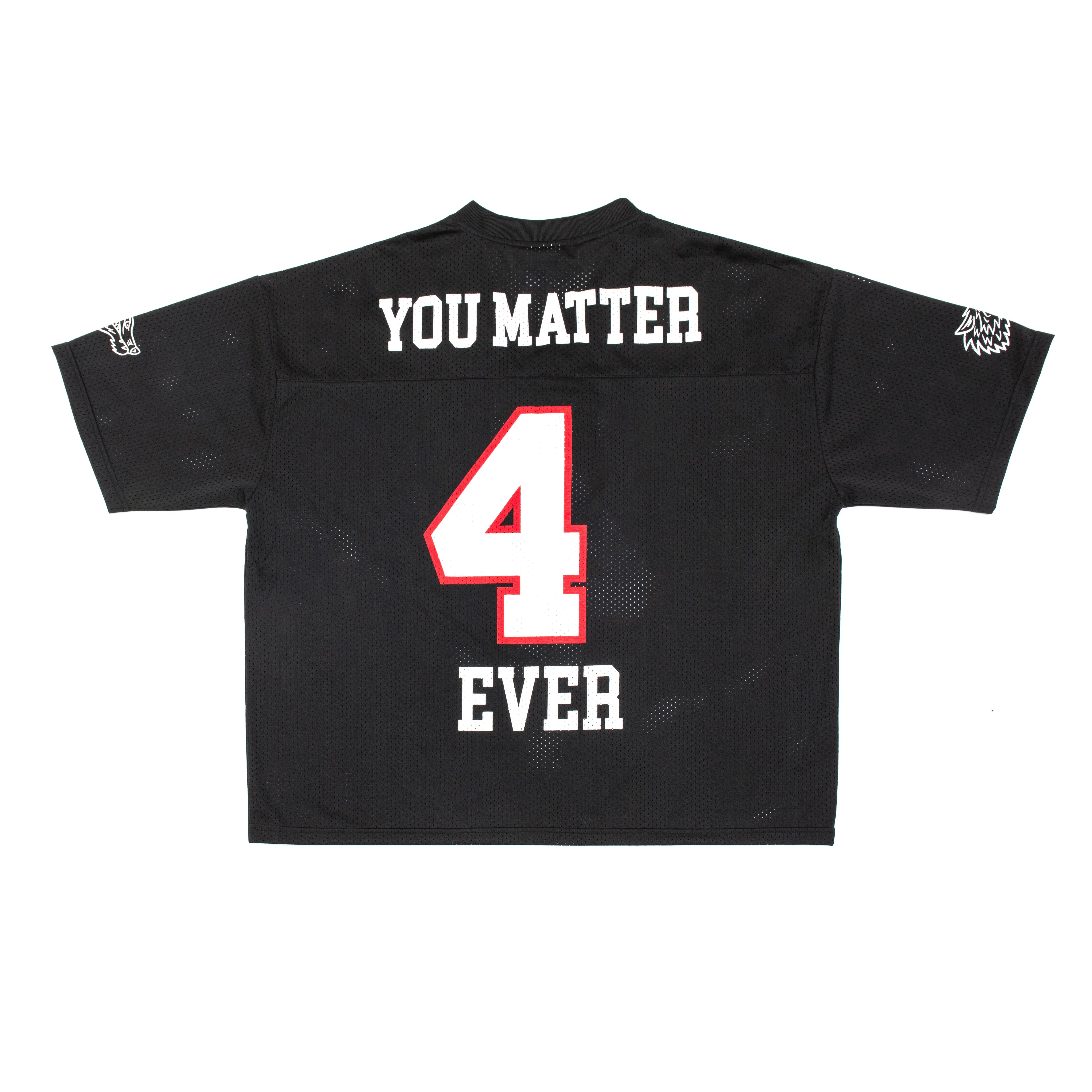 You Matter Football Jersey - Black/Red - Image 3