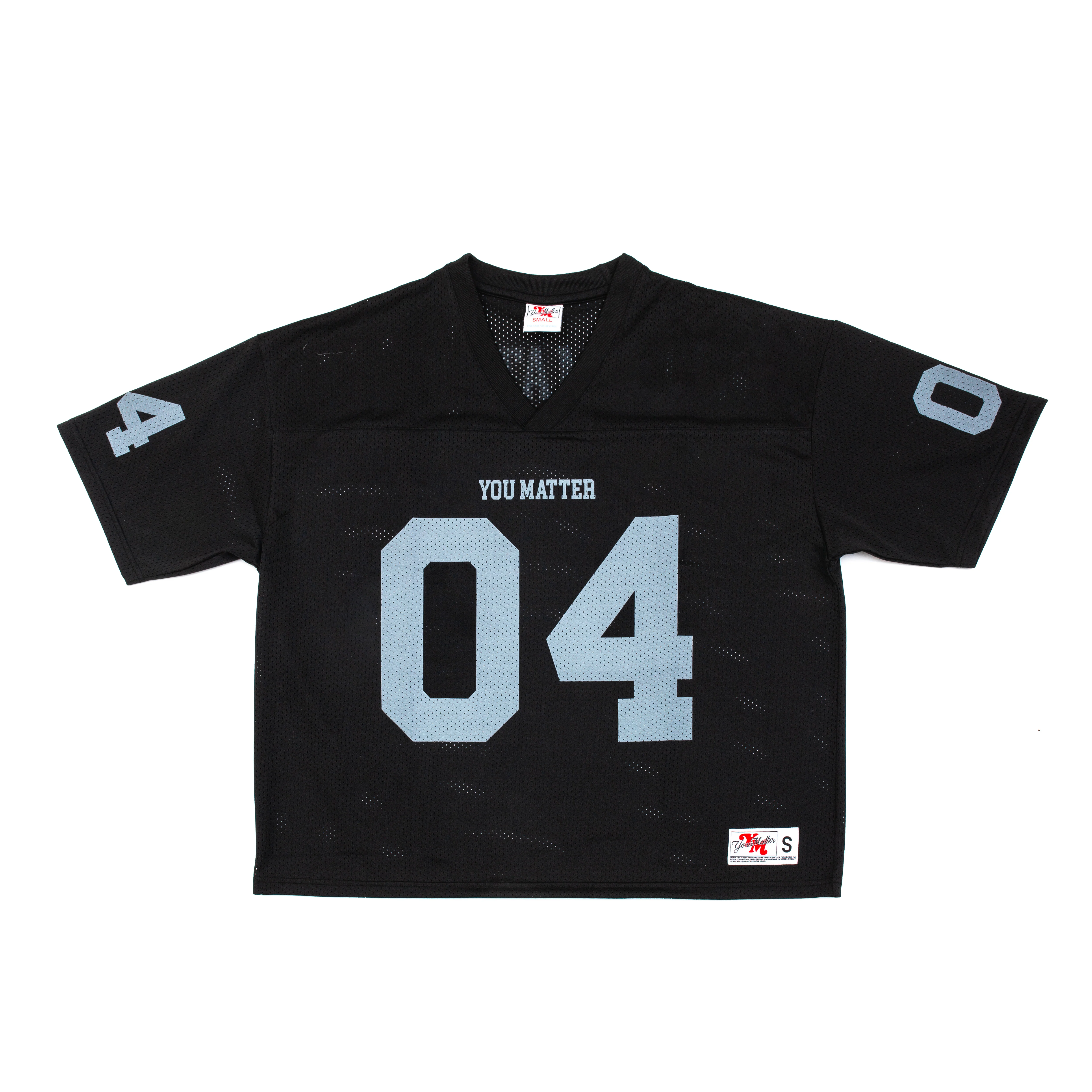 You Matter Football Jersey - Black/Silver - Image 2