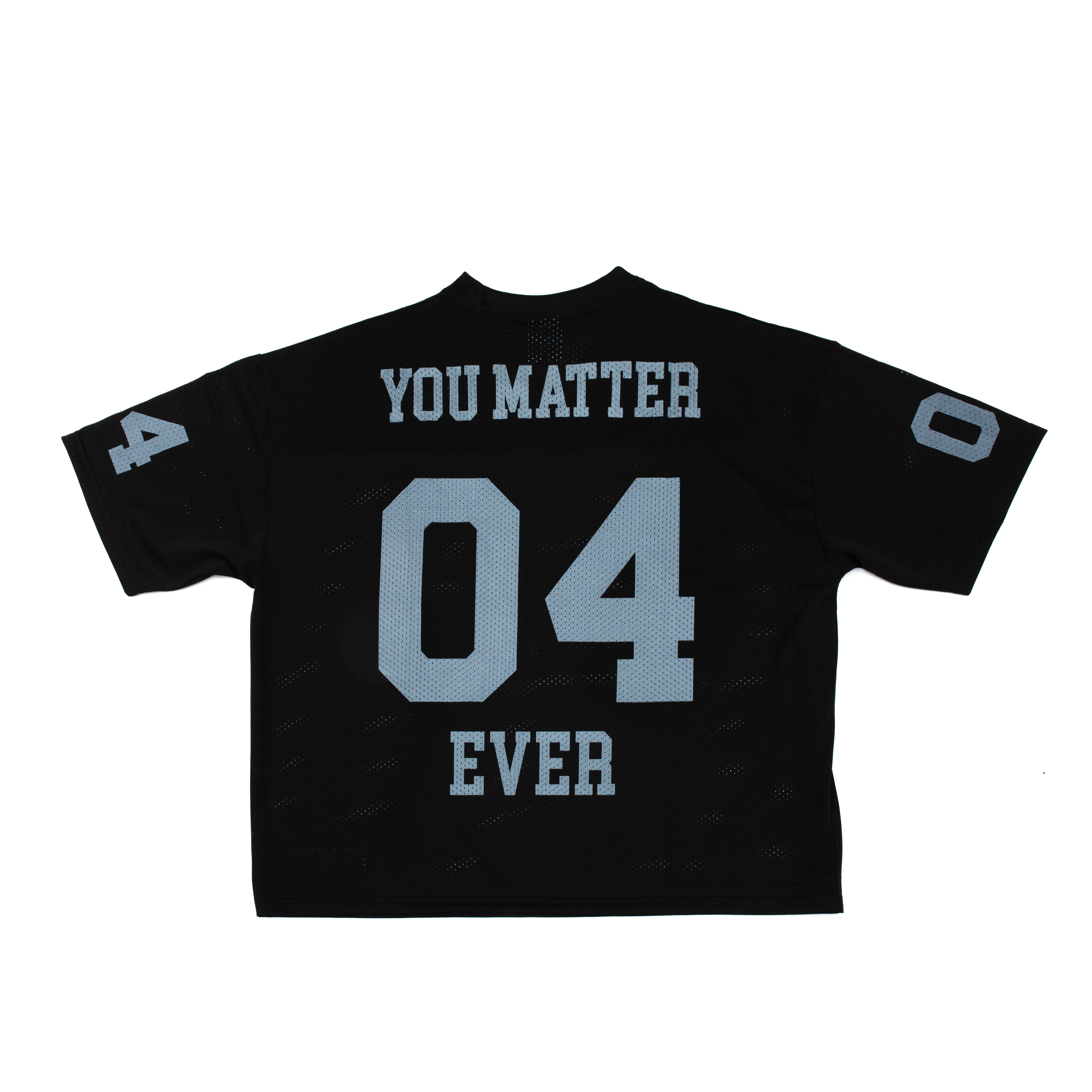 You Matter Football Jersey - Black/Silver - Image 3