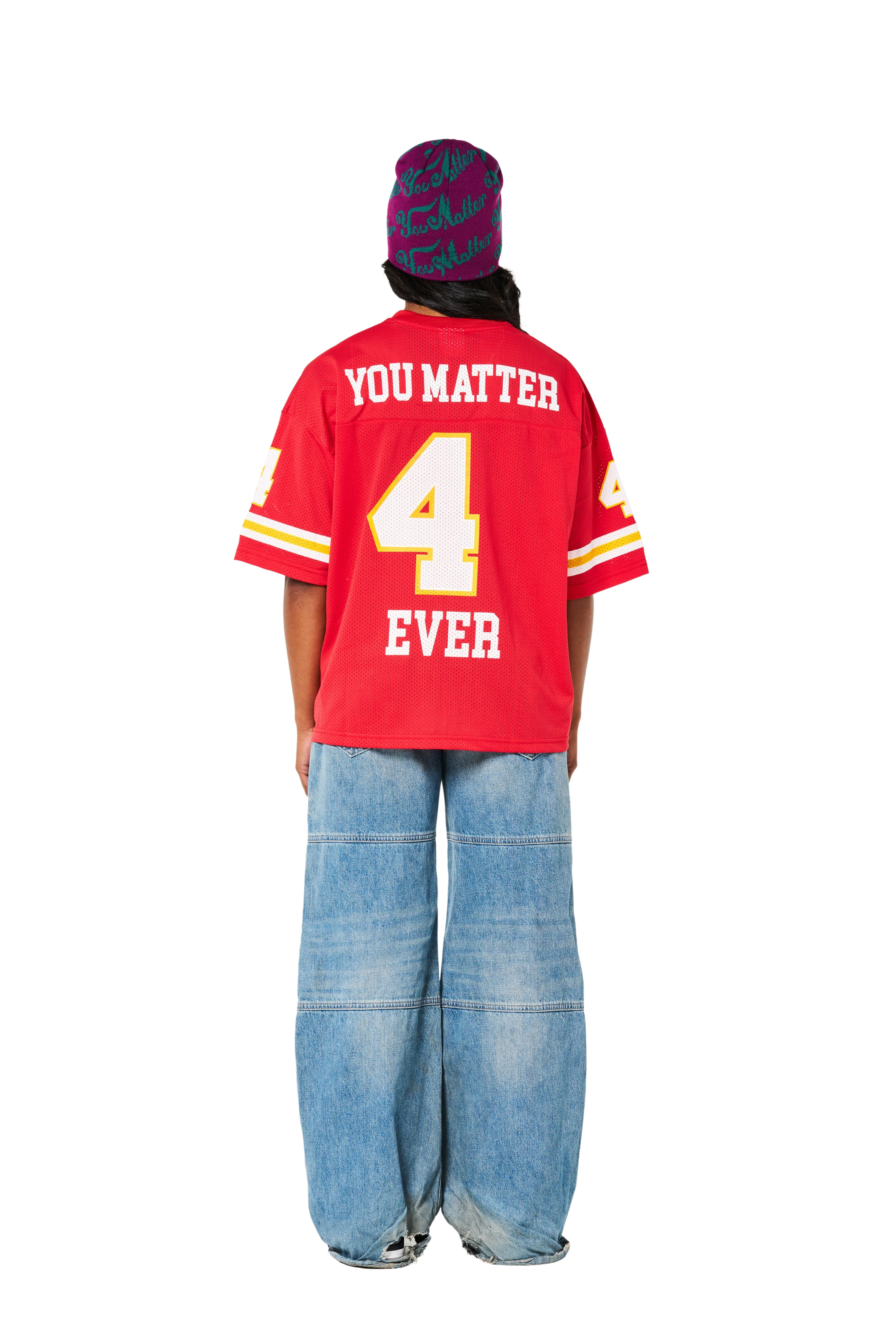 You Matter Football Jersey - Red/Gold - Image 7